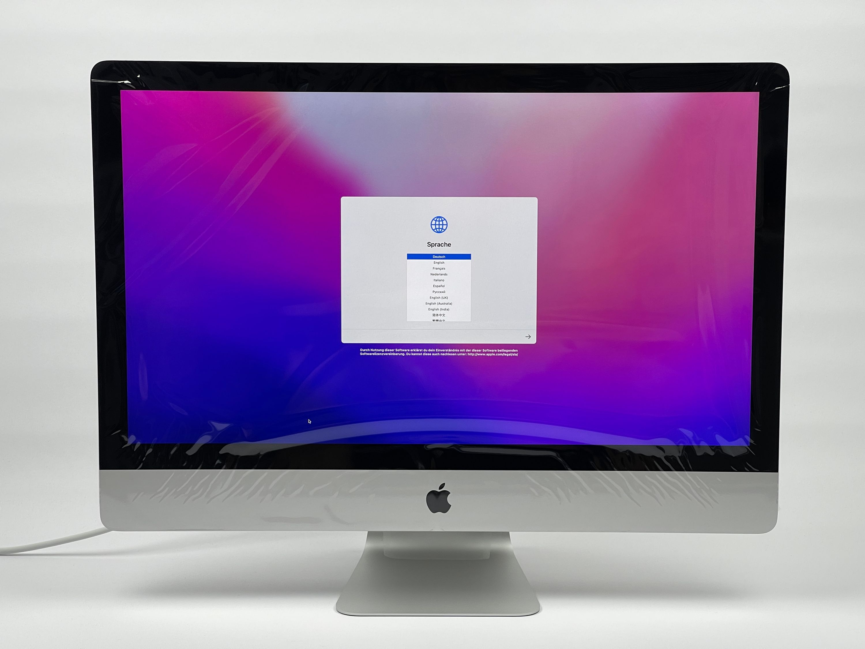 Apple iMac Retina 5K 27“ 10-Core i9 3,6 Ghz 64 GB Ram 1 TB SSD RP 5700 SILBER 2020 NANOTEXTUR 10Gbit