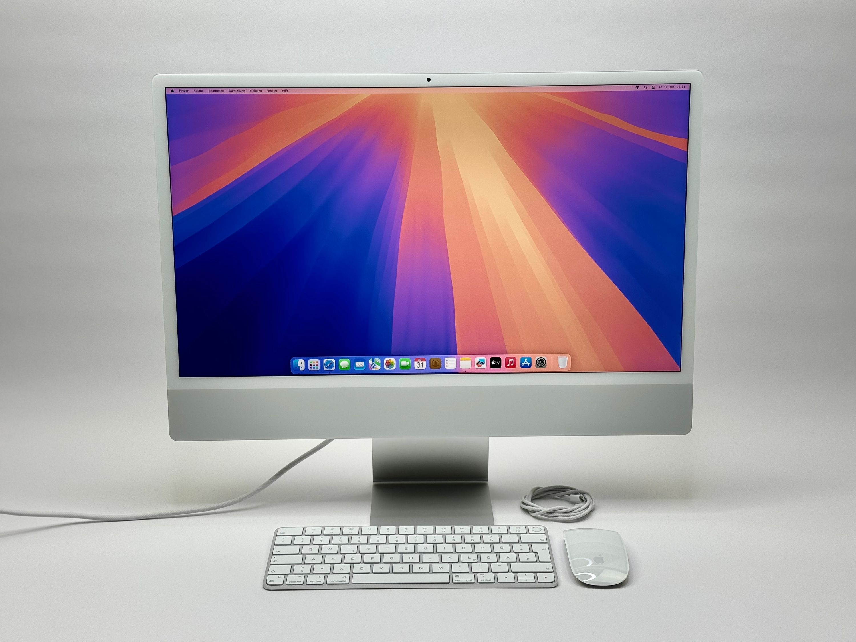 Apple iMac 24" M1 8-Core CPU 8-Core GPU 16 GB RAM 1 TB SSD silber 2021