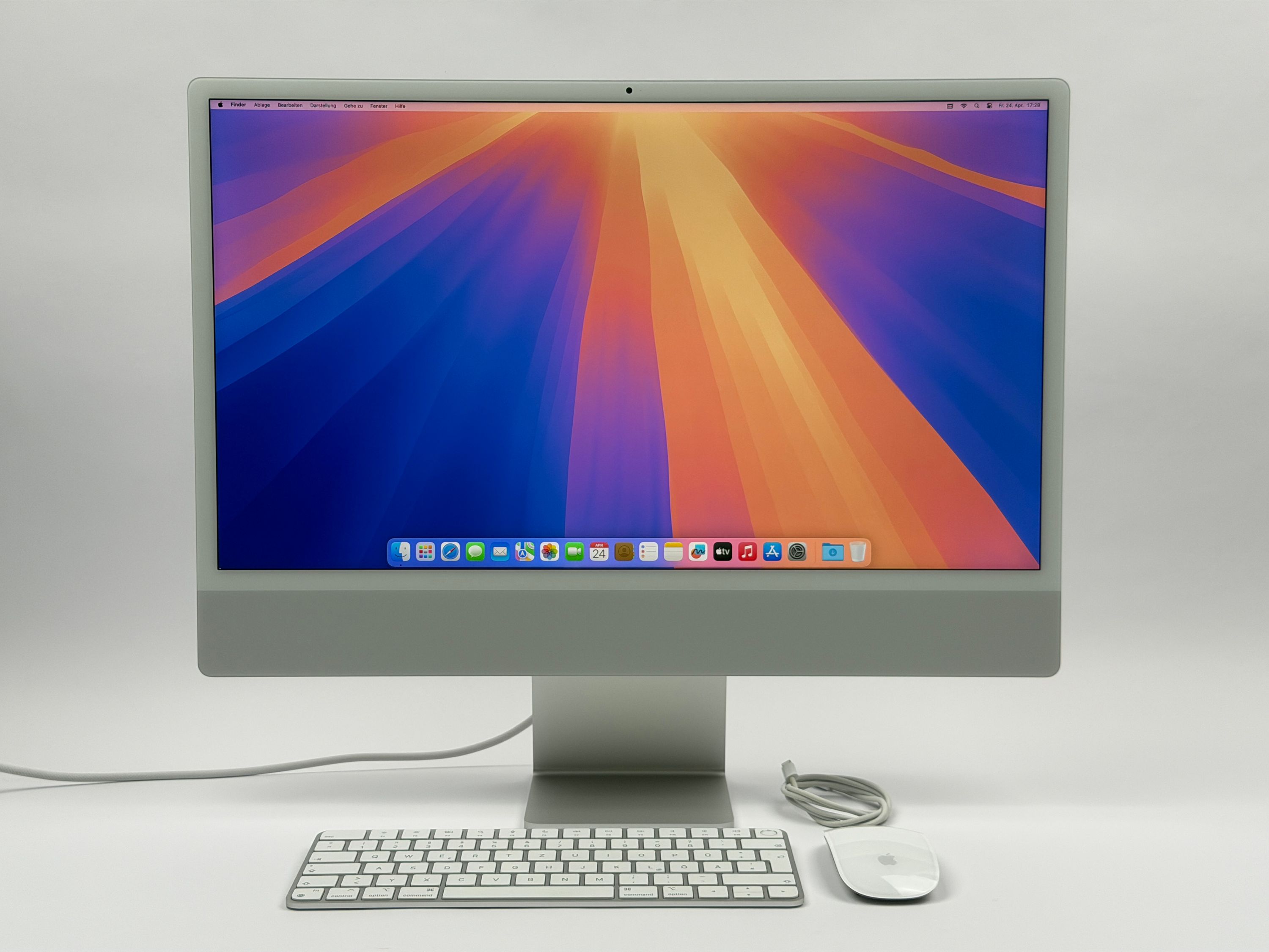 Apple iMac 24" M3 8-Core CPU 10-Core GPU 16 GB RAM 512 GB SSD SILBER 2023