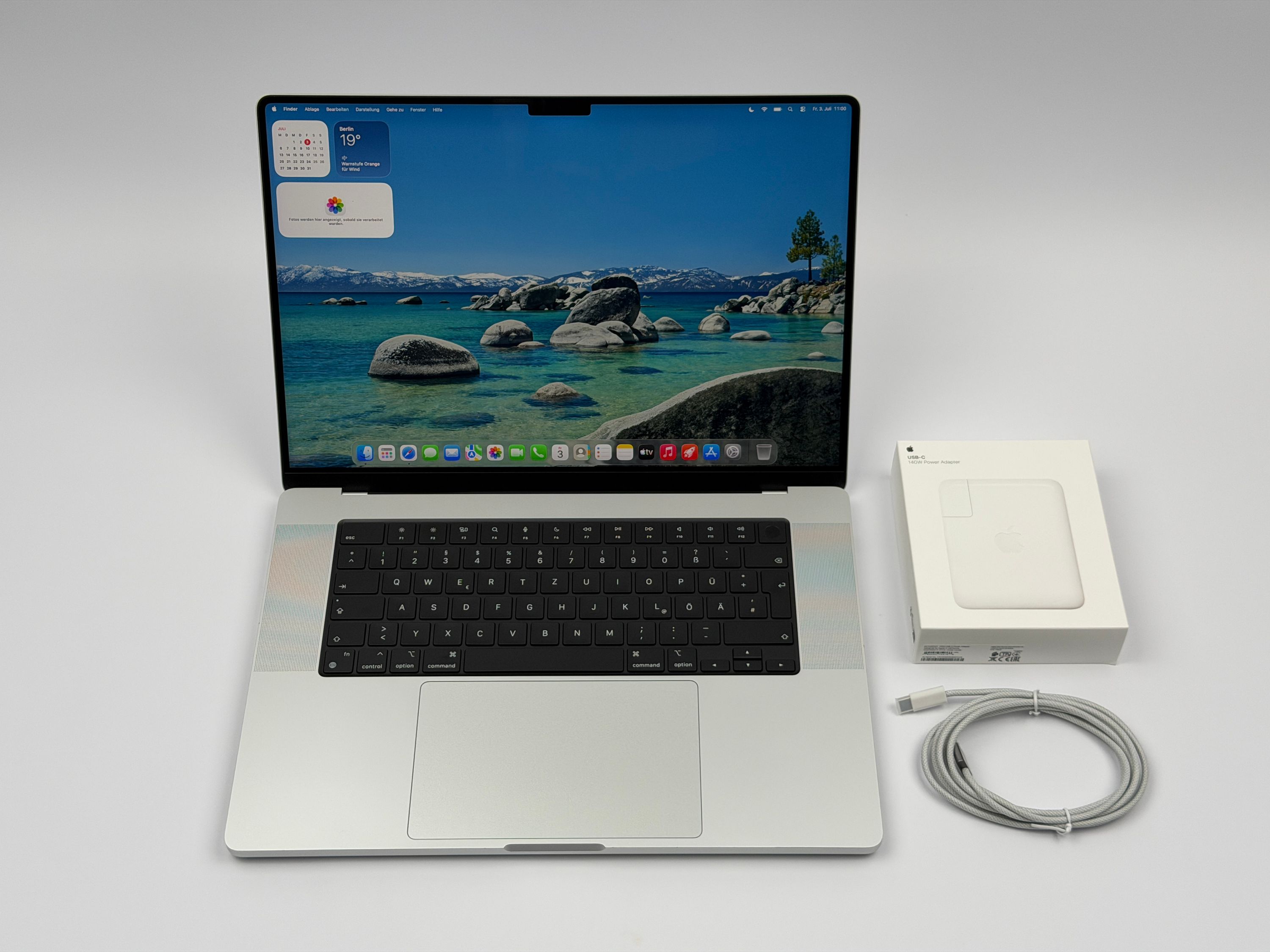Apple MacBook Pro 16“ M1 MAX 10C CPU 24C GPU 512 GB SSD 32 GB Ram 2021 SILBER