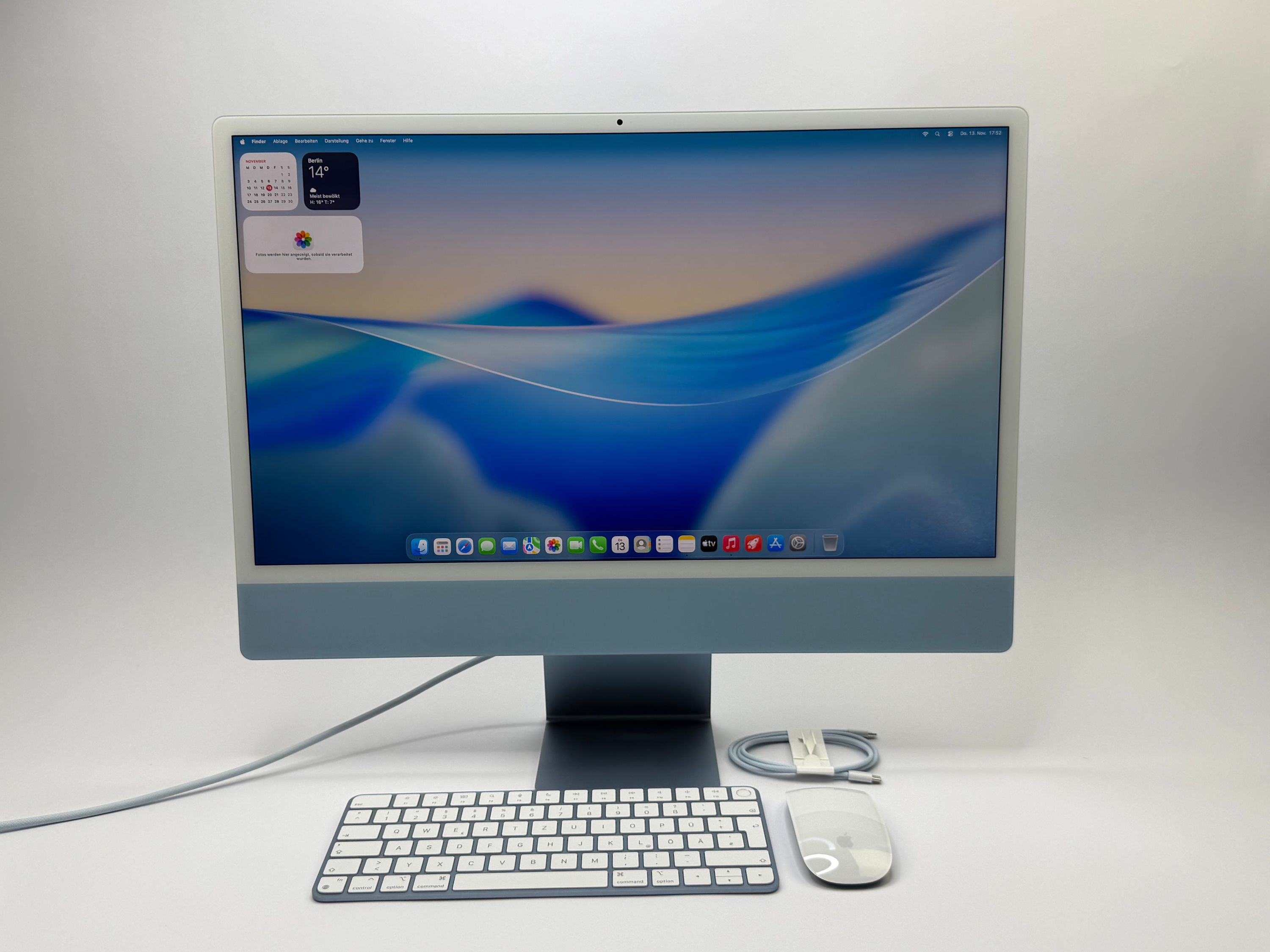 Apple iMac 24" M1 8-Core CPU 8-Core GPU 8GB RAM 512 GB SSD BLAU