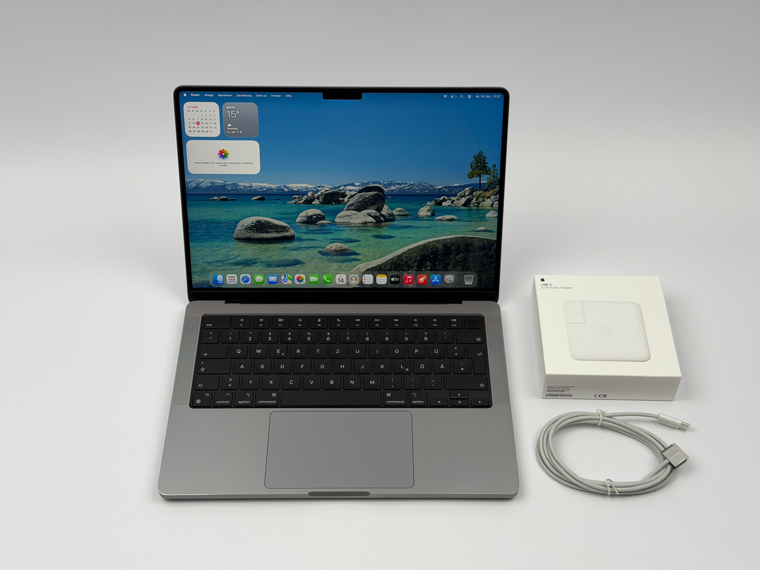 Apple MacBook Pro 14“ M1 PRO 8C CPU 14C GPU 512 GB SSD 16 GB Ram 2021 SPACE GREY