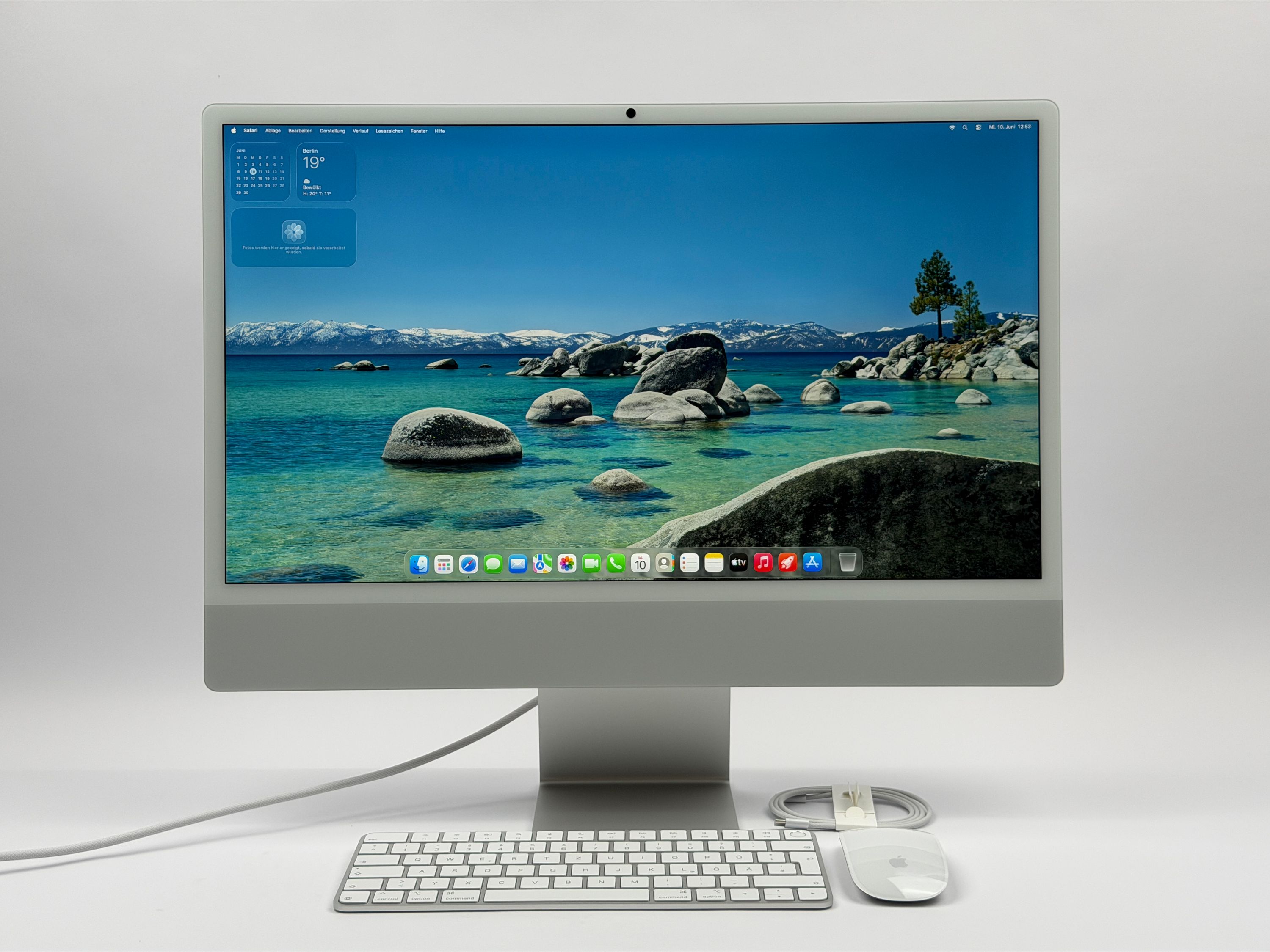 Apple iMac 24" M4 10-Core CPU 10-Core GPU 16 GB RAM 512 GB SSD SILBER 2024
