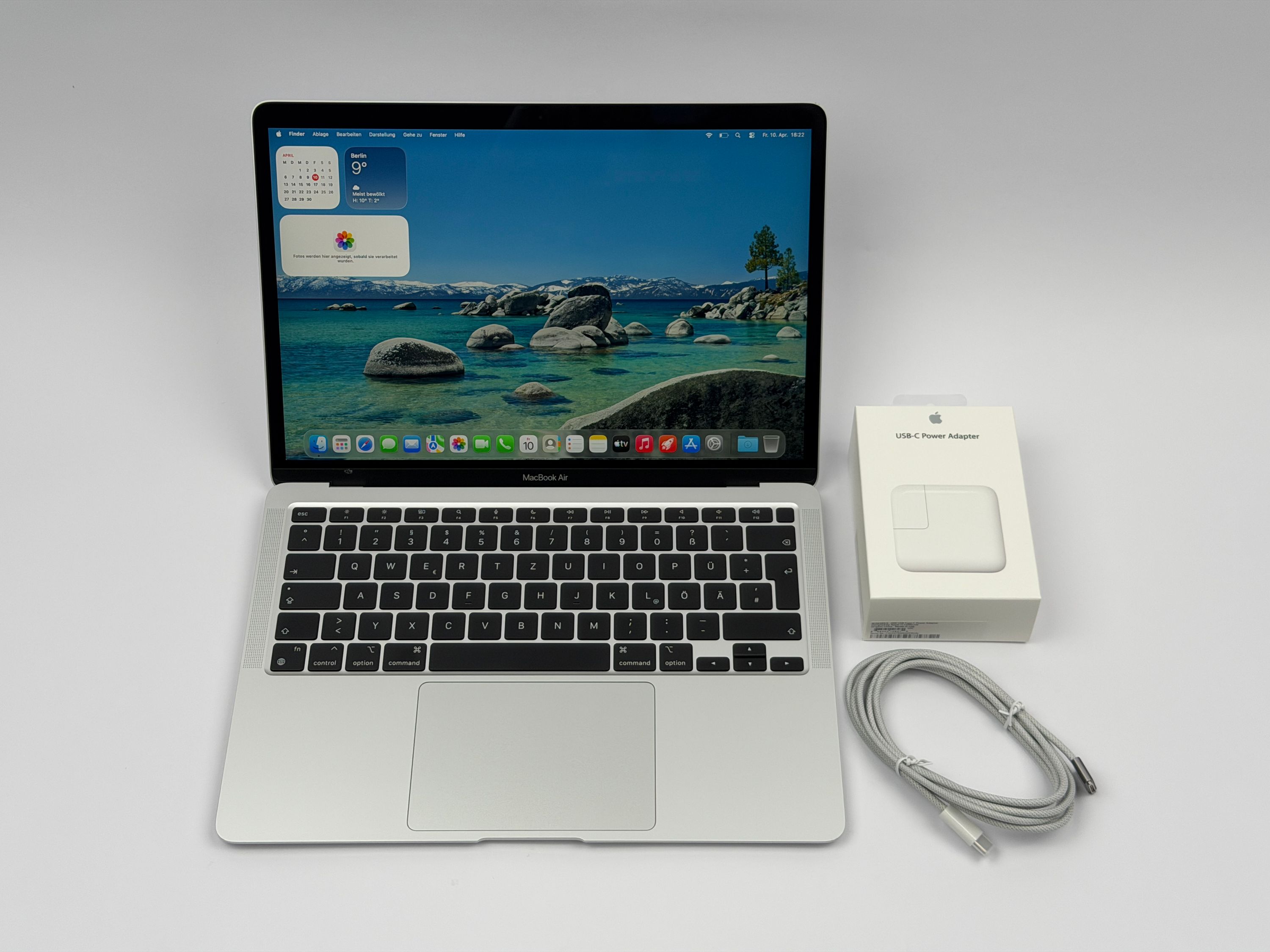 Apple MacBook Air 13,3“ M1 8C CPU 7C GPU 256 GB SSD 16 GB Ram 2020 Silber