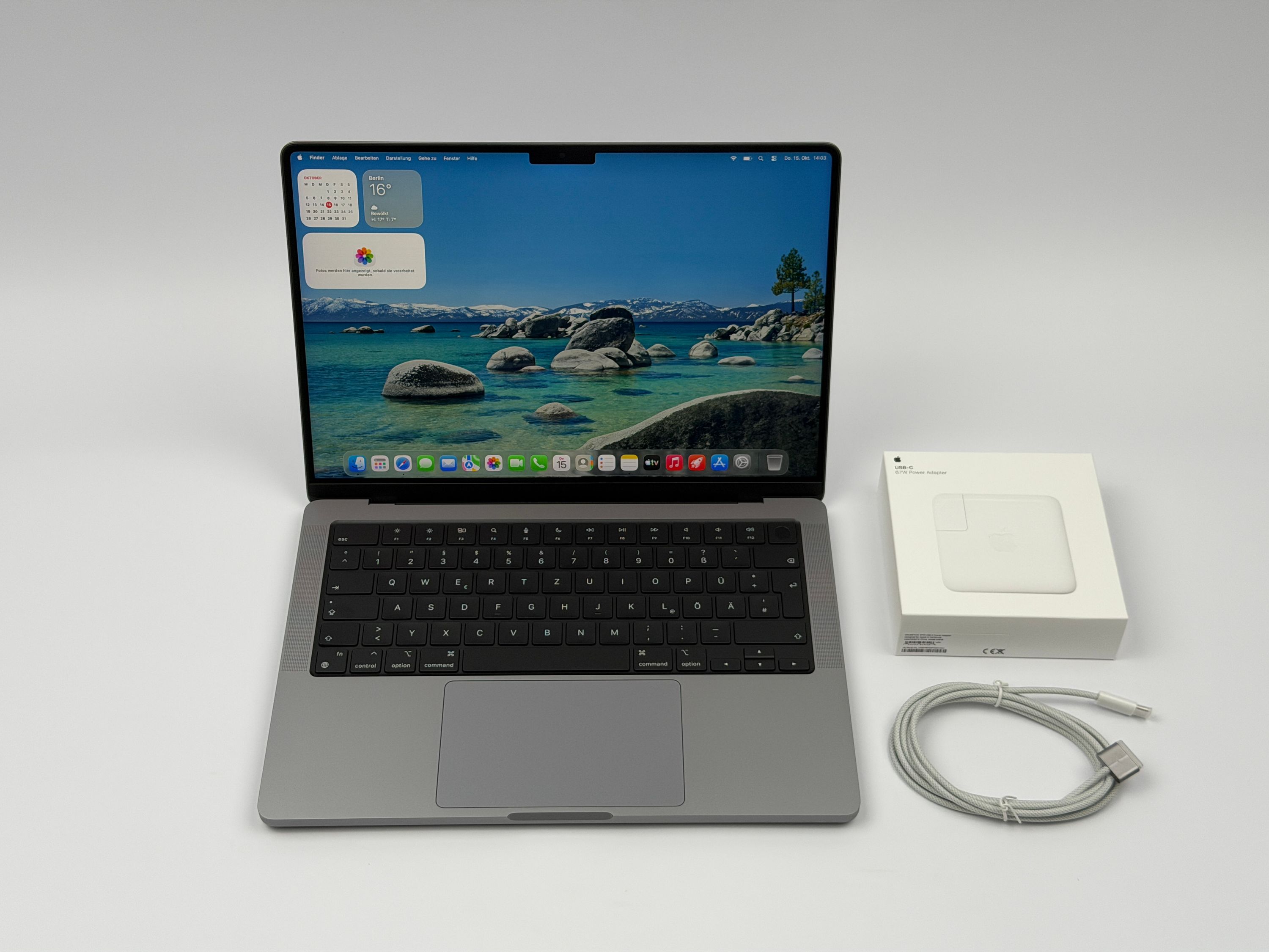 Apple MacBook Pro 14“ M1 PRO 10C CPU 16C GPU 1 TB SSD 16 GB Ram 2021 SPACE GREY