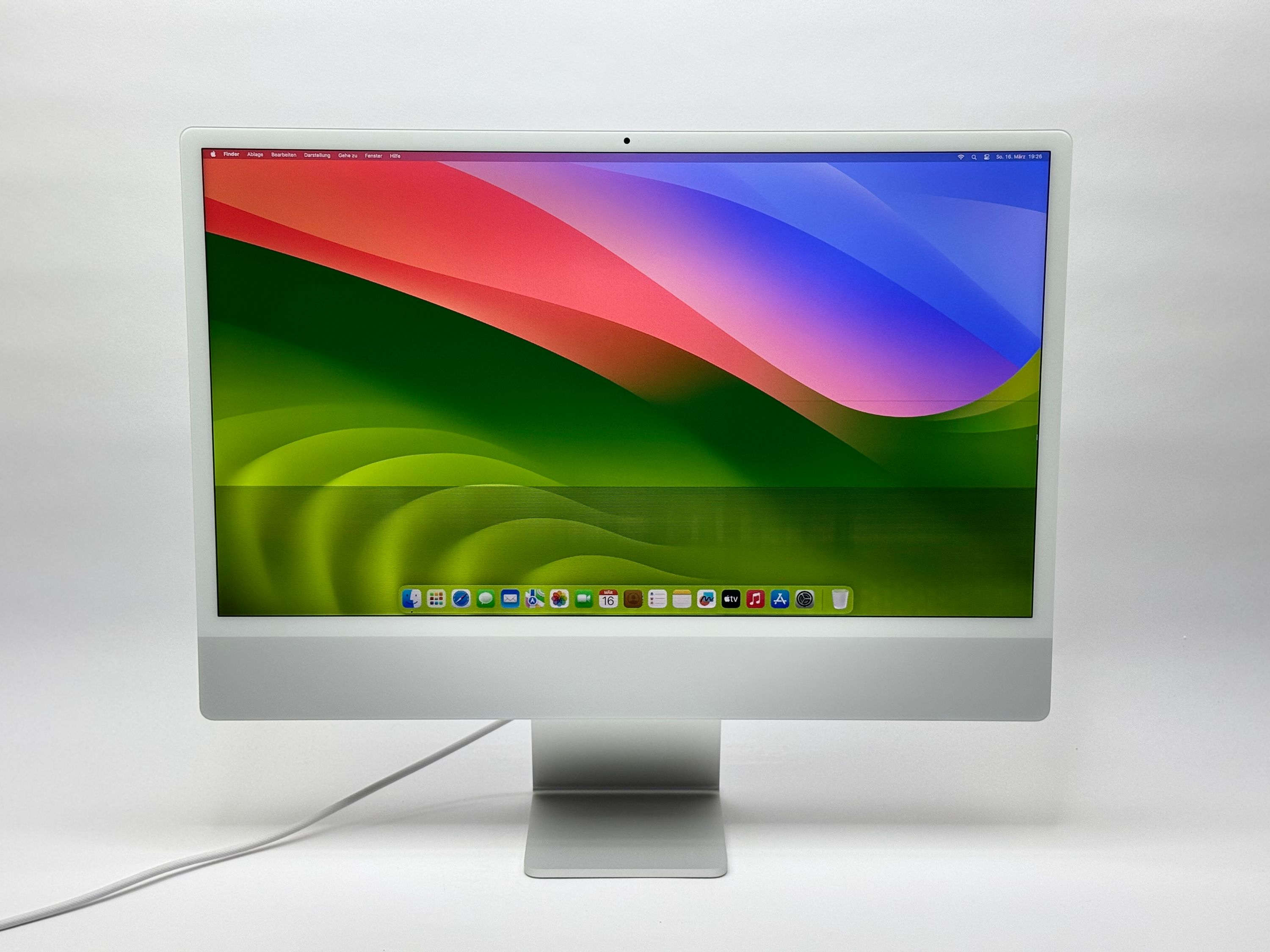 Apple iMac 24“ M1 8-Core CPU 8-Core GPU 16 GB RAM 2 TB SSD silber 2021 DISPLAYSCHADEN