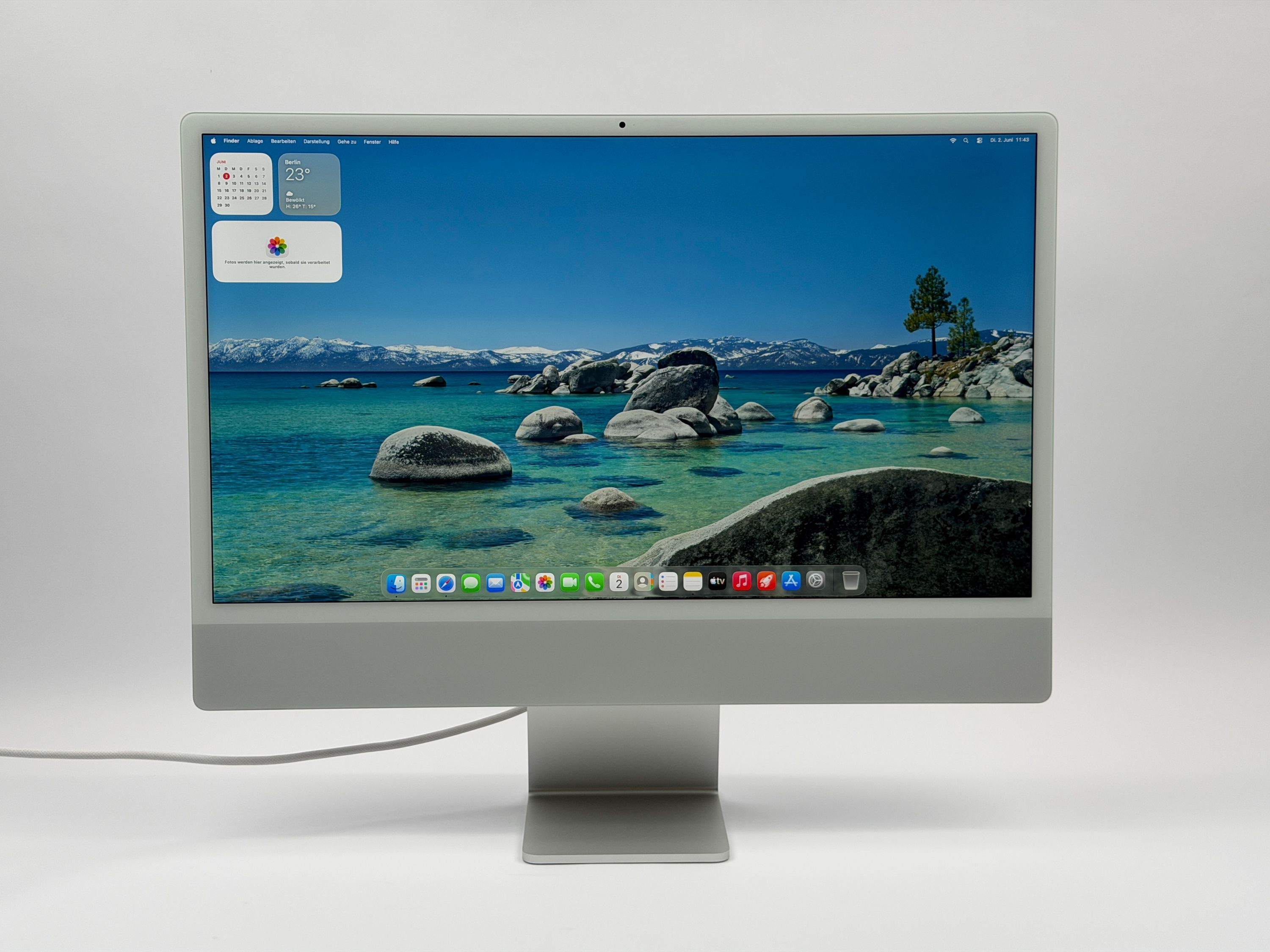 Apple iMac 24" M1 8-Core CPU 7-Core GPU 16 GB RAM 256 GB SSD Silber