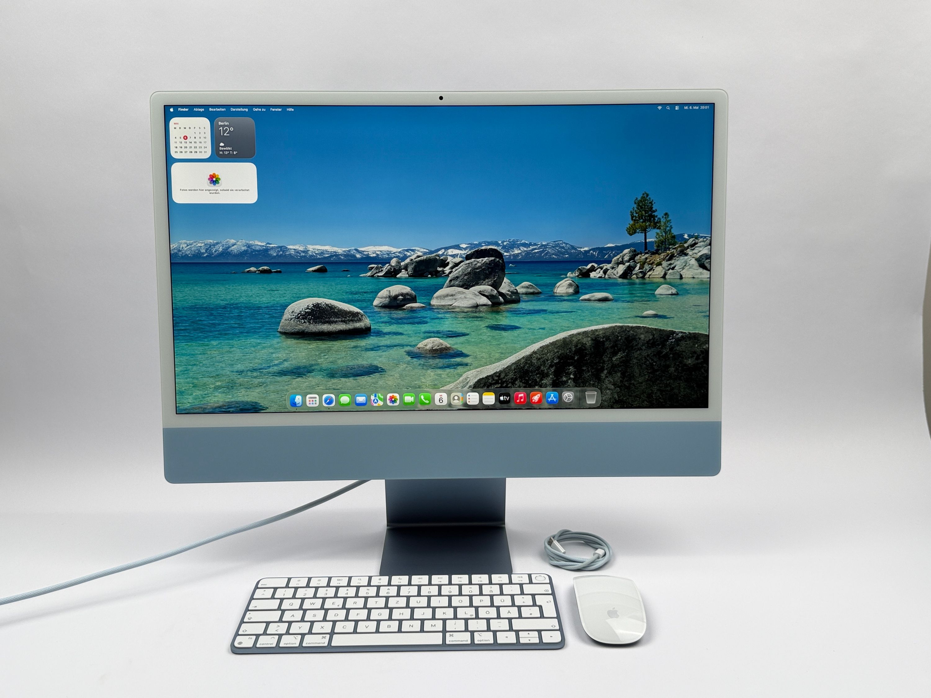 Apple iMac 24" M1 8-Core CPU 8-Core GPU 16 GB RAM 512 GB SSD blau
