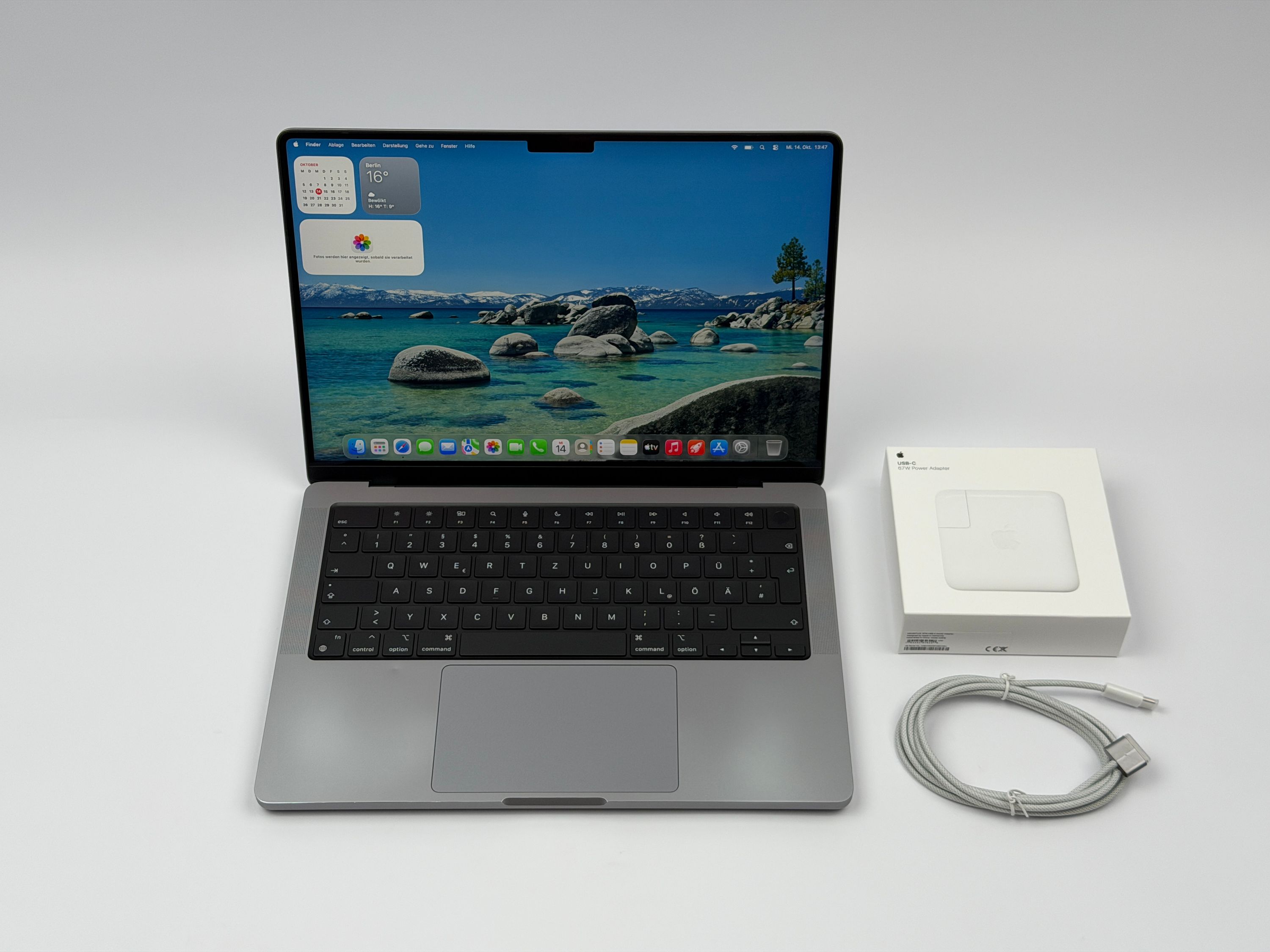 Apple MacBook Pro 14“ M1 PRO 8C CPU 14C GPU 512 GB SSD 16 GB Ram 2021 SPACE GREY