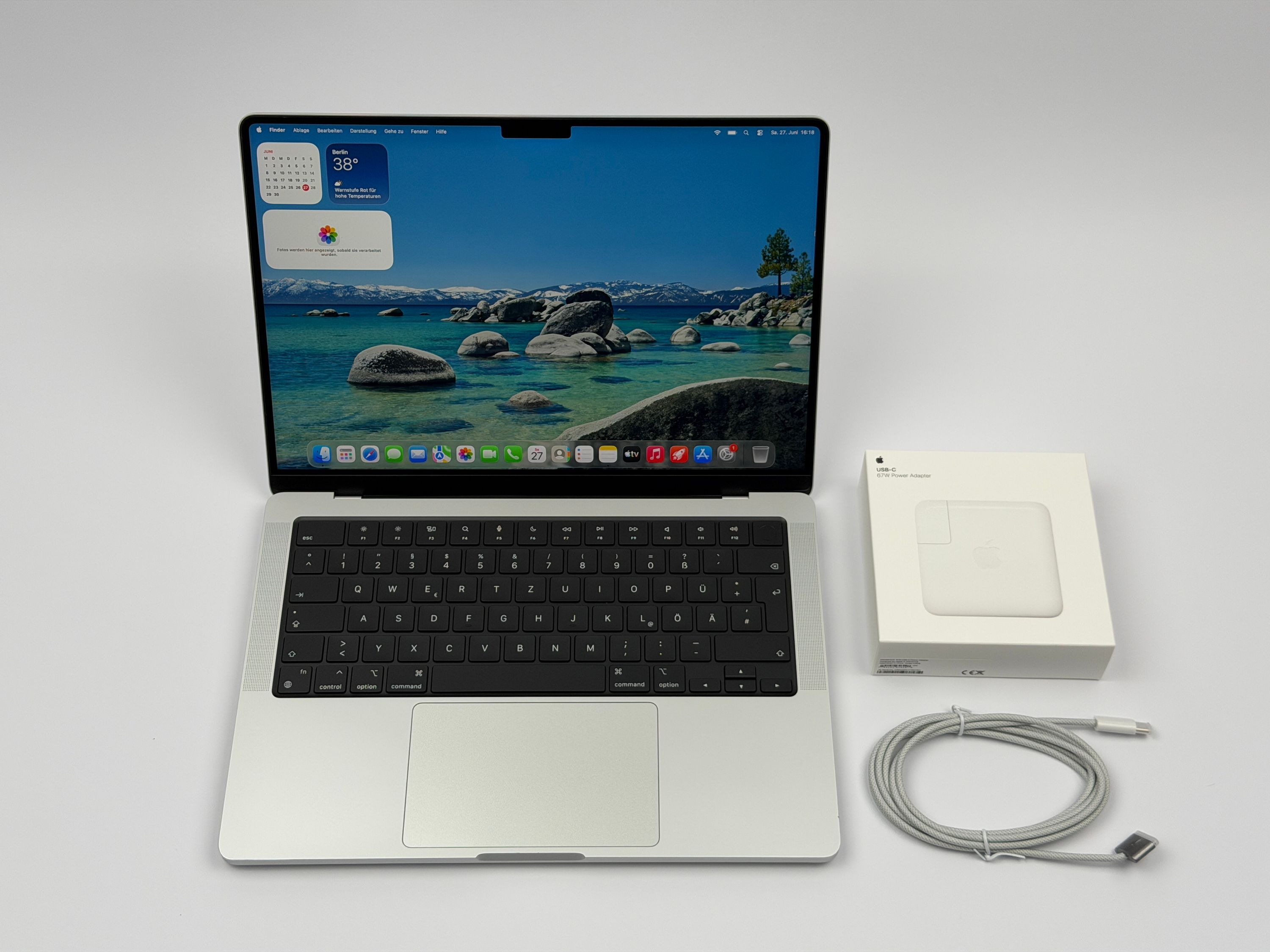 Apple MacBook Pro 14“ M2 PRO 10C CPU 16C GPU 512 GB SSD 16 GB Ram 2023 SILBER