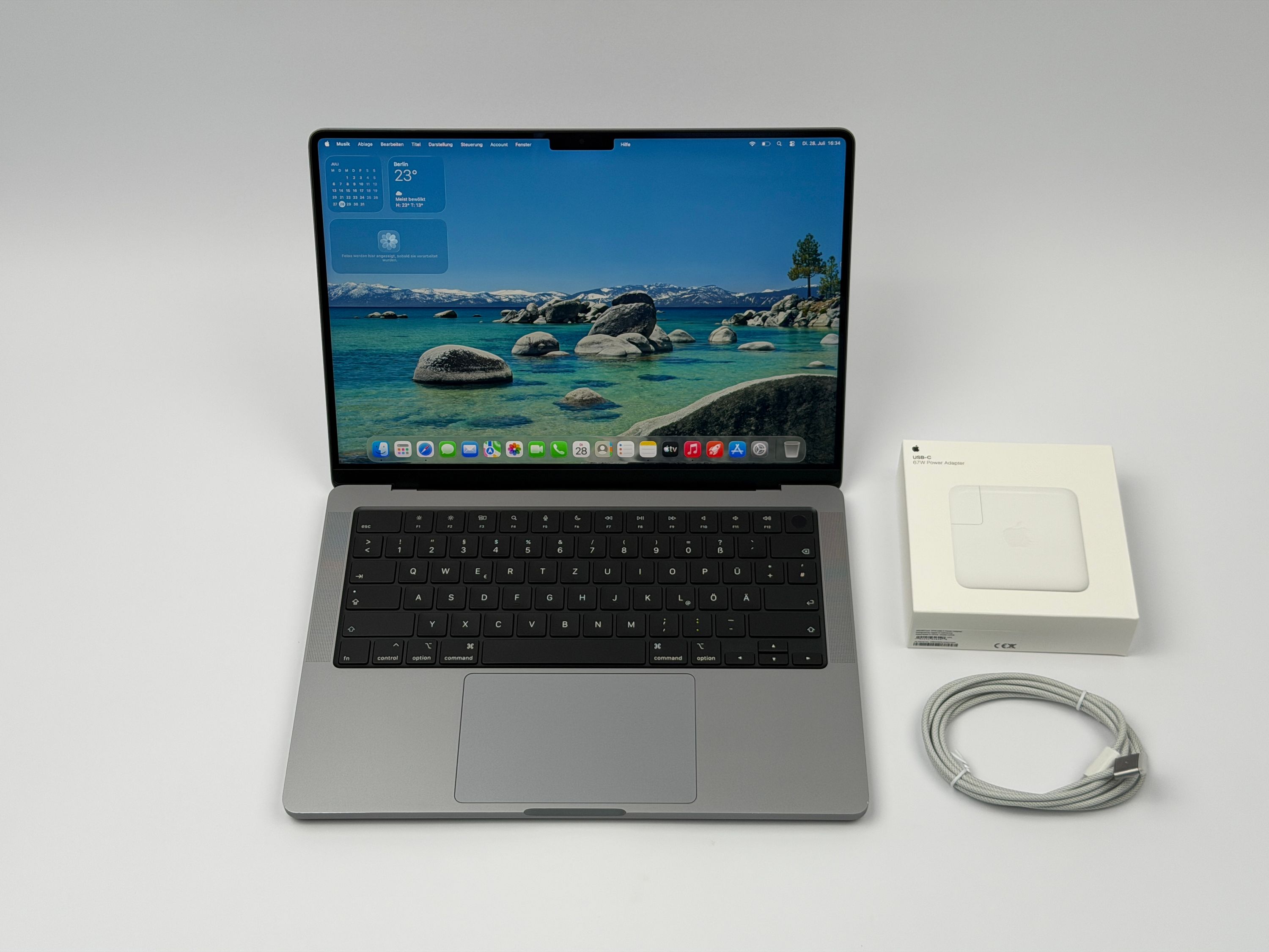 Apple MacBook Pro 14“ M1 PRO 8C CPU 14C GPU 512 GB SSD 16 GB Ram 2021 SPACE GREY