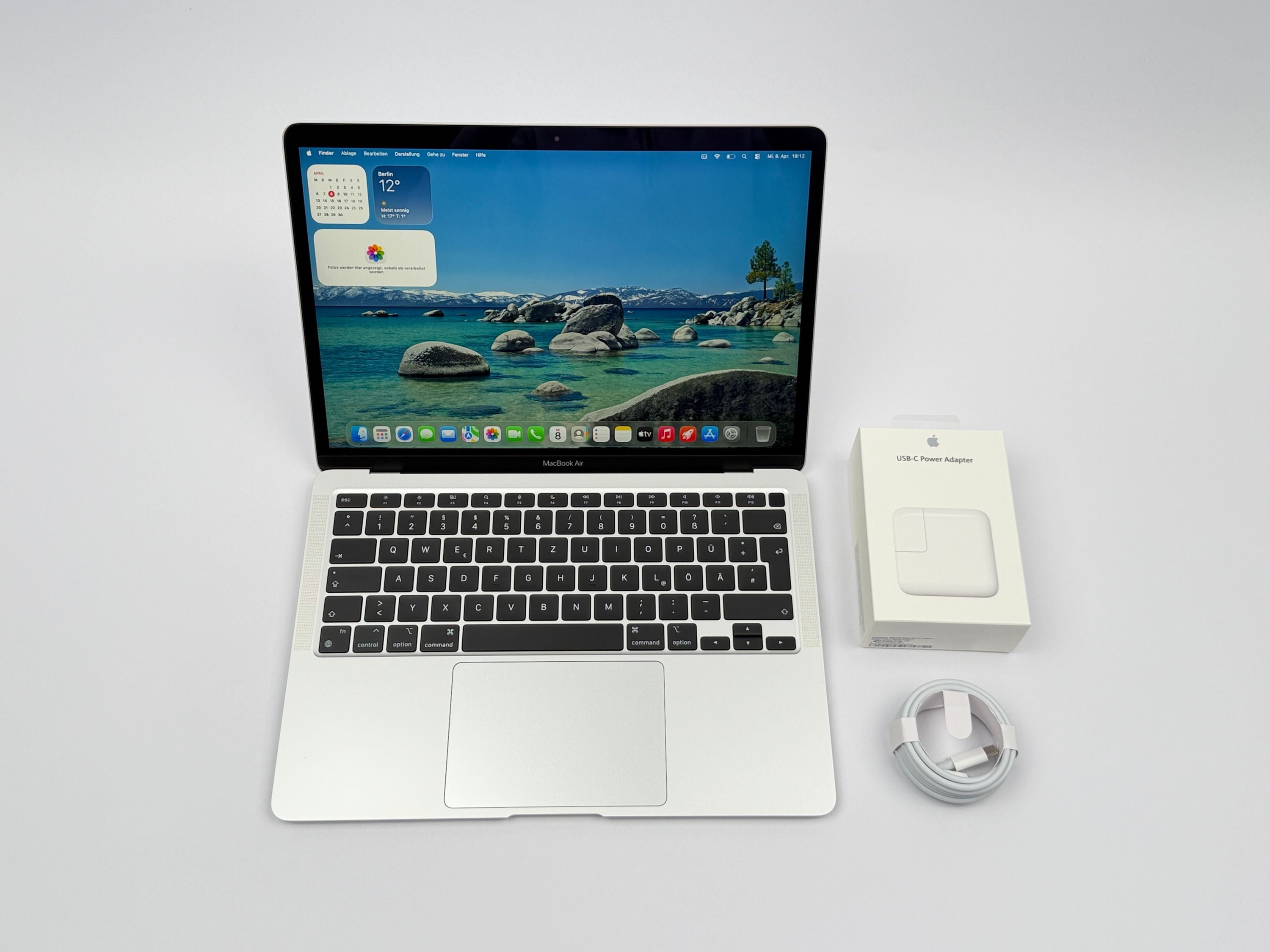 Apple MacBook Air 13,3“ M1 8C CPU 7C GPU 256 GB SSD 16 GB Ram 2020 Silber