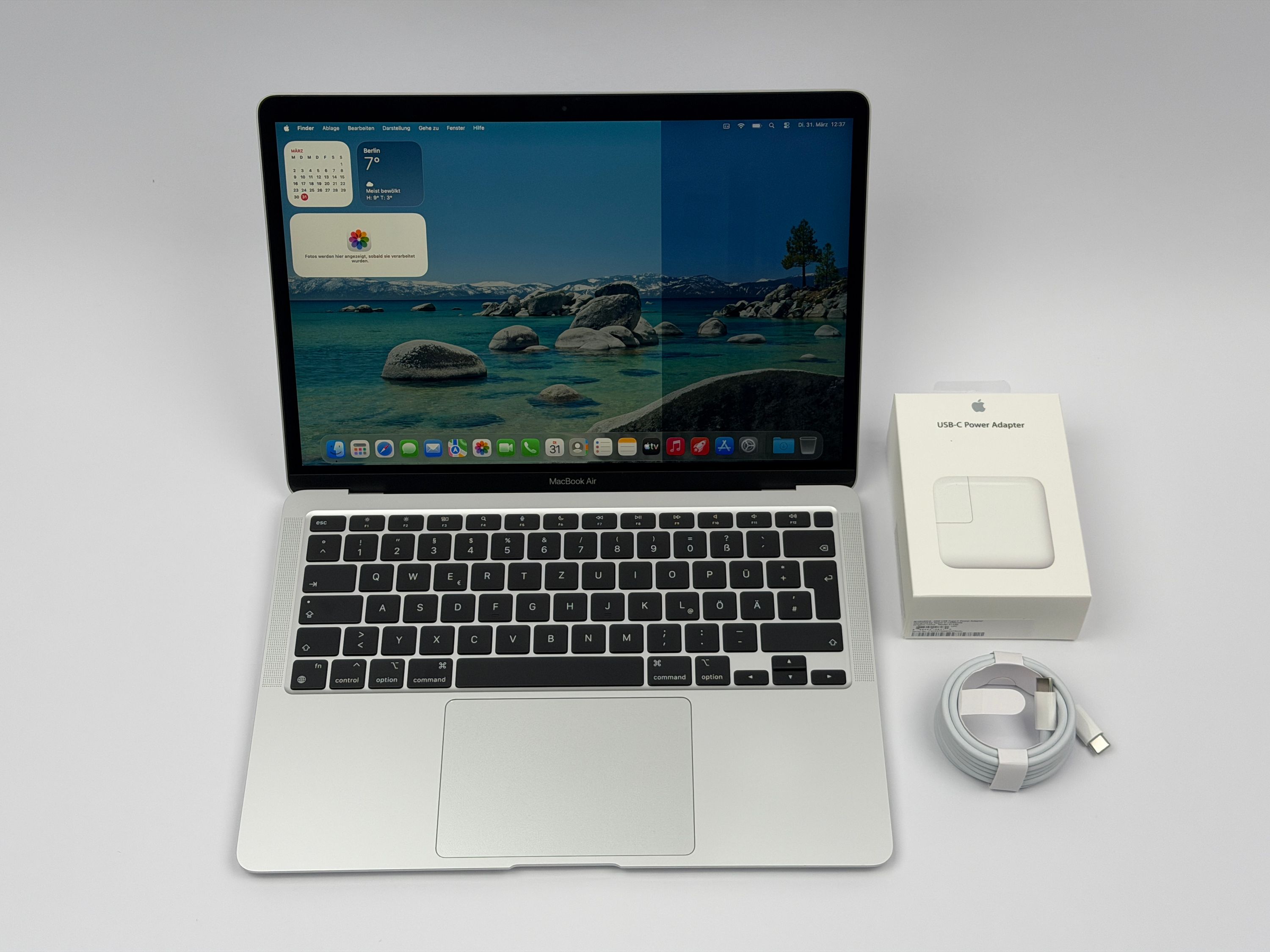 Apple MacBook Air 13,3“ M1 8C CPU 7C GPU 256 GB SSD 16 GB Ram 2020 Silber DEFEKT