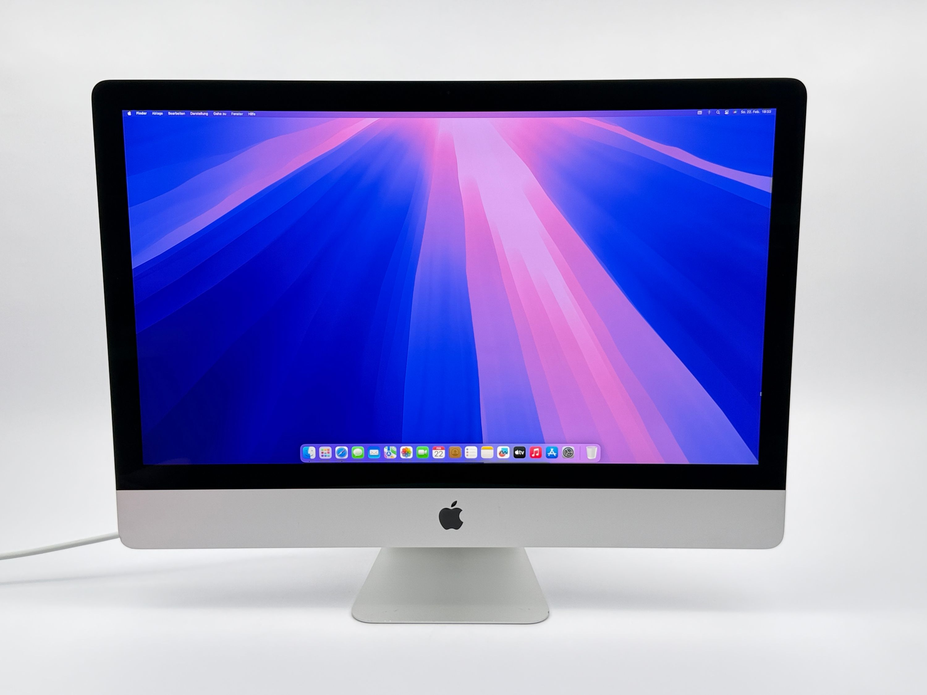 Apple iMac Retina 5K 27“ 8-Core i7 3,8 Ghz 16 GB Ram 1 TB SSD RP 5700 SILBER 2020