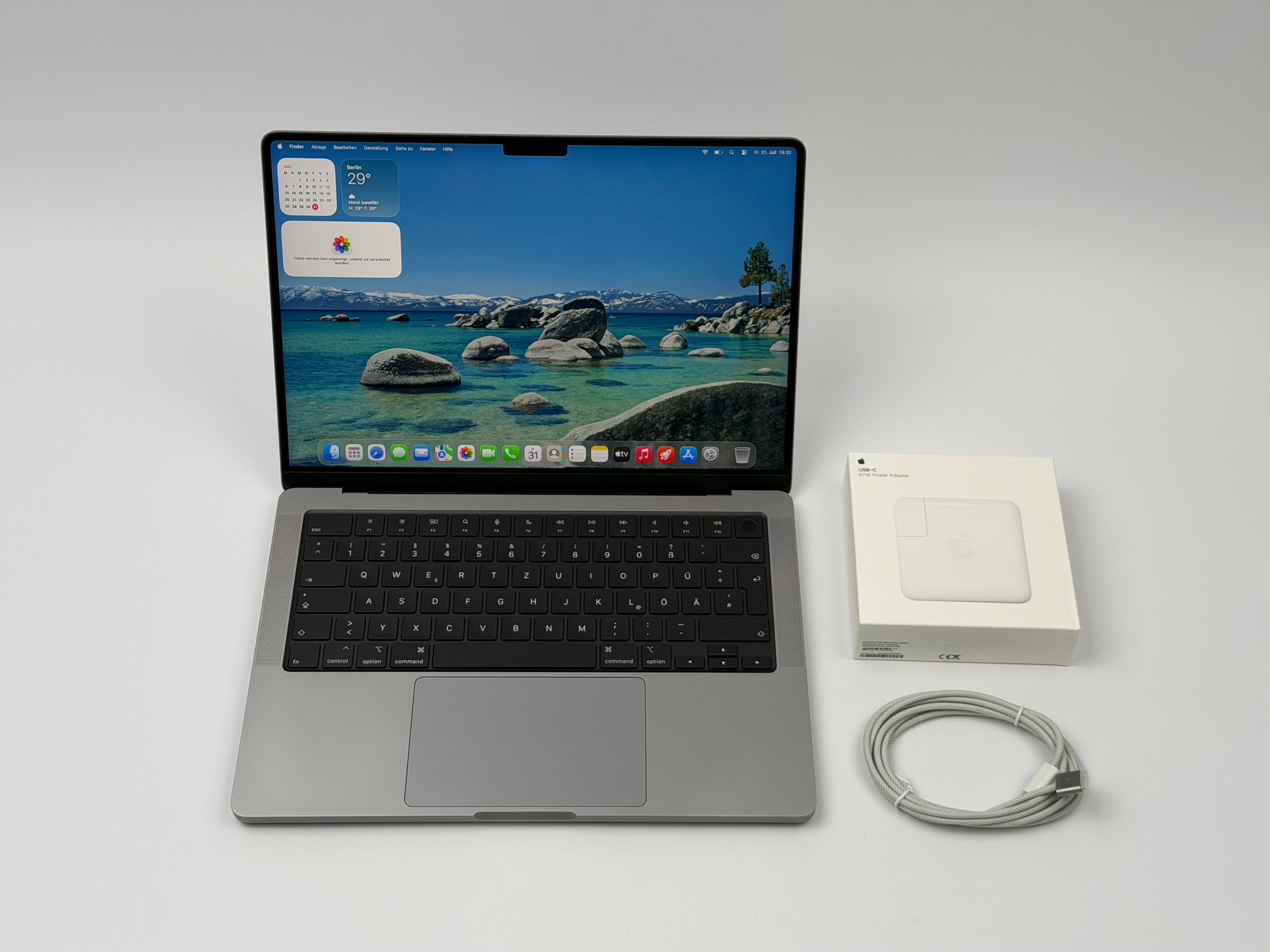 Apple MacBook Pro 14“ M1 PRO 8C CPU 14C GPU 512 GB SSD 16 GB Ram 2021 SPACE GREY