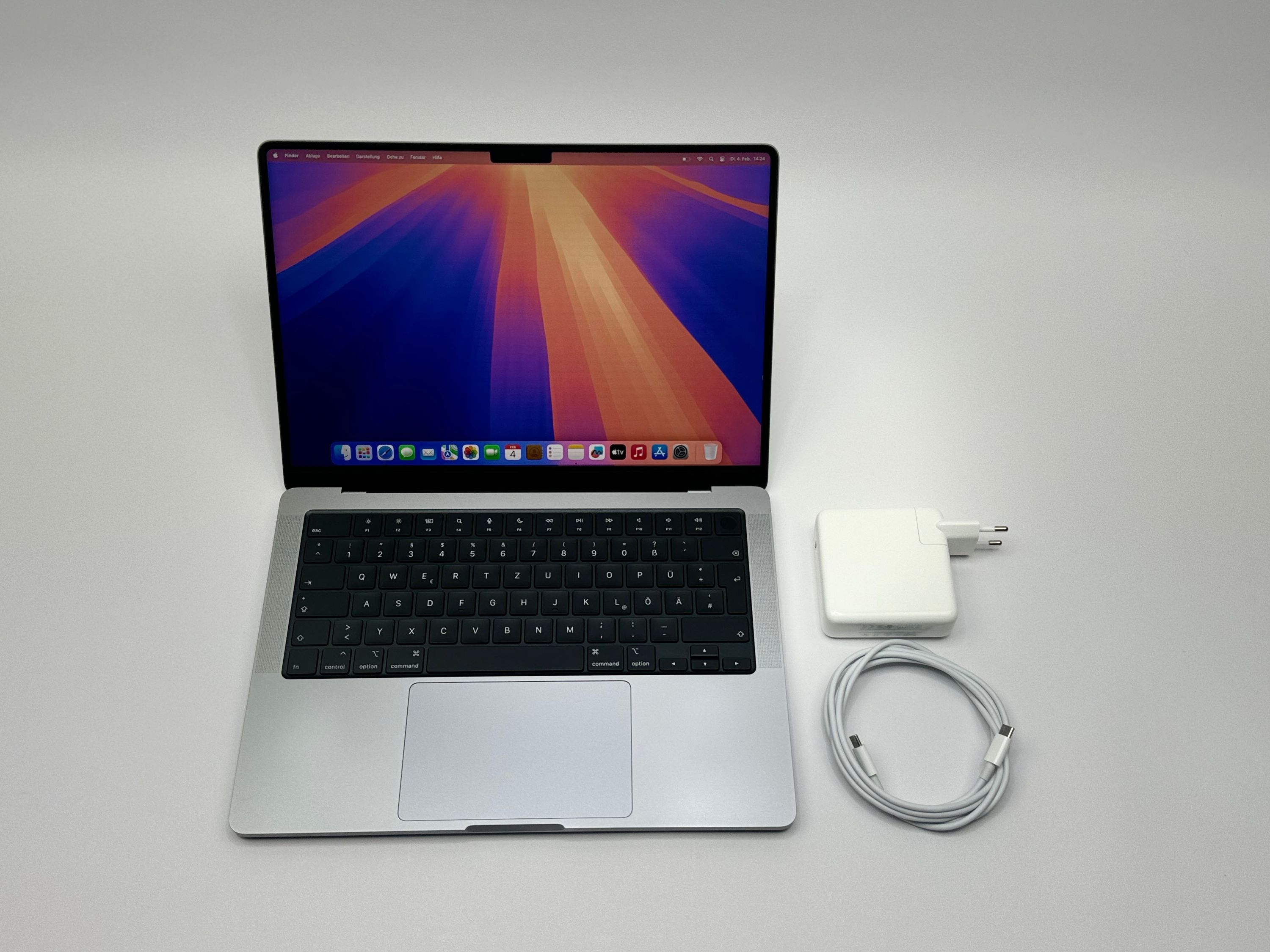 Apple MacBook Pro 14“ M1 PRO 8C CPU 14C GPU 512 GB SSD 16 GB Ram 2021 SPACE GREY