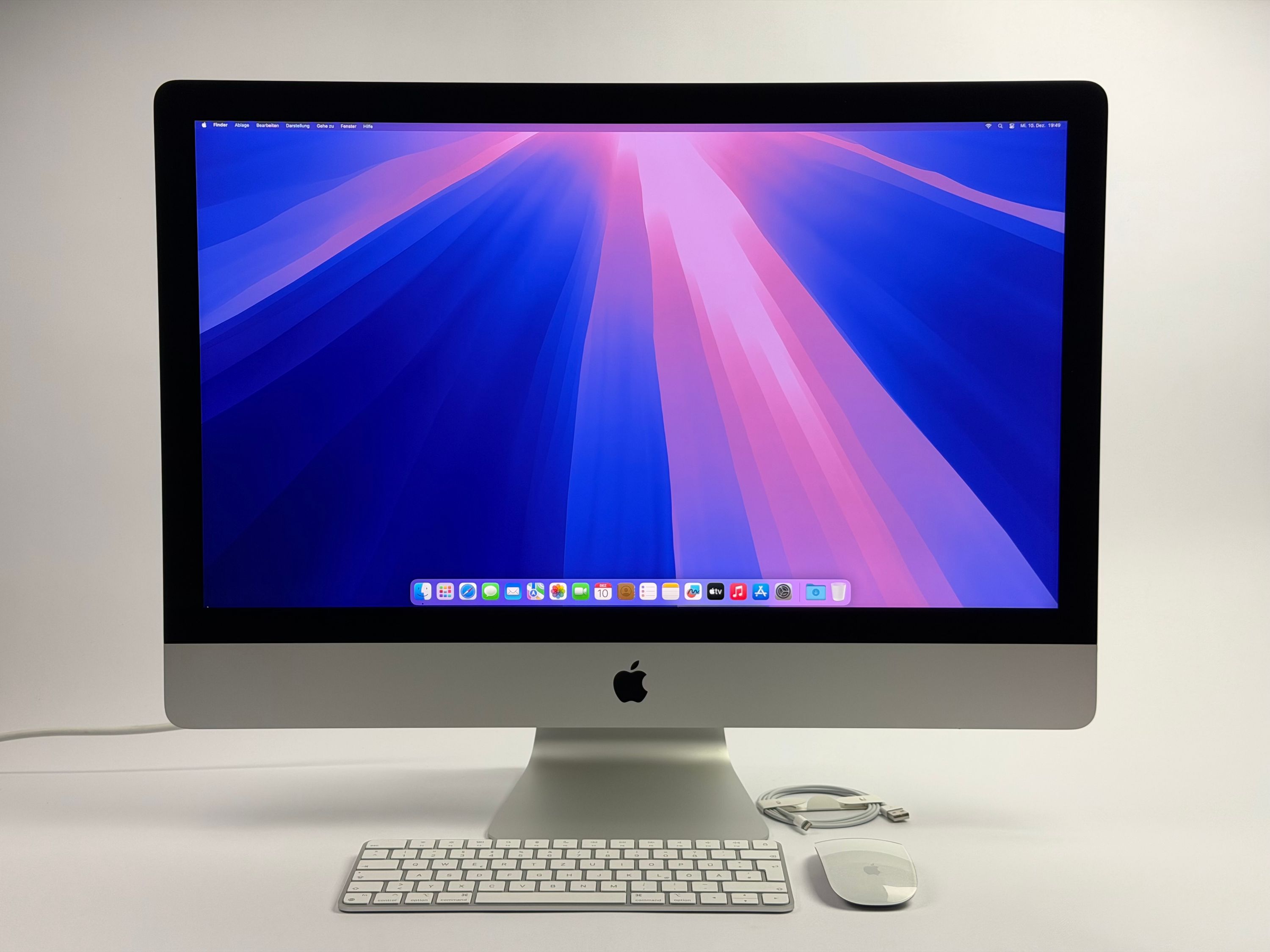Apple iMac Retina 5K 27“ 10-Core i9 3,6 Ghz 32 GB Ram 4 TB SSD RP 5700 XT SILBER 2020