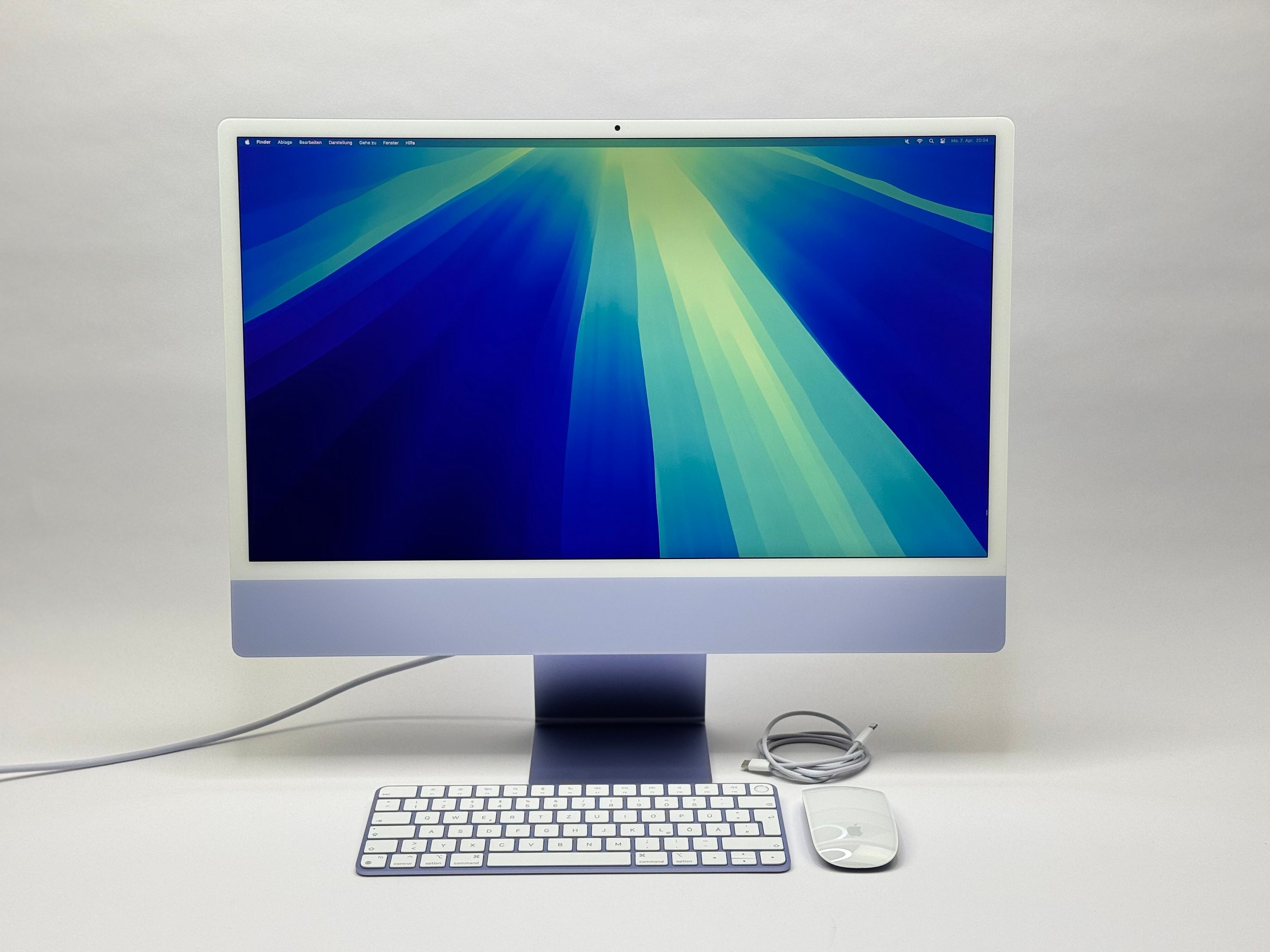 Apple iMac 24" M1 8-Core CPU 8-Core GPU 8GB RAM 256 GB SSD VIOLETT