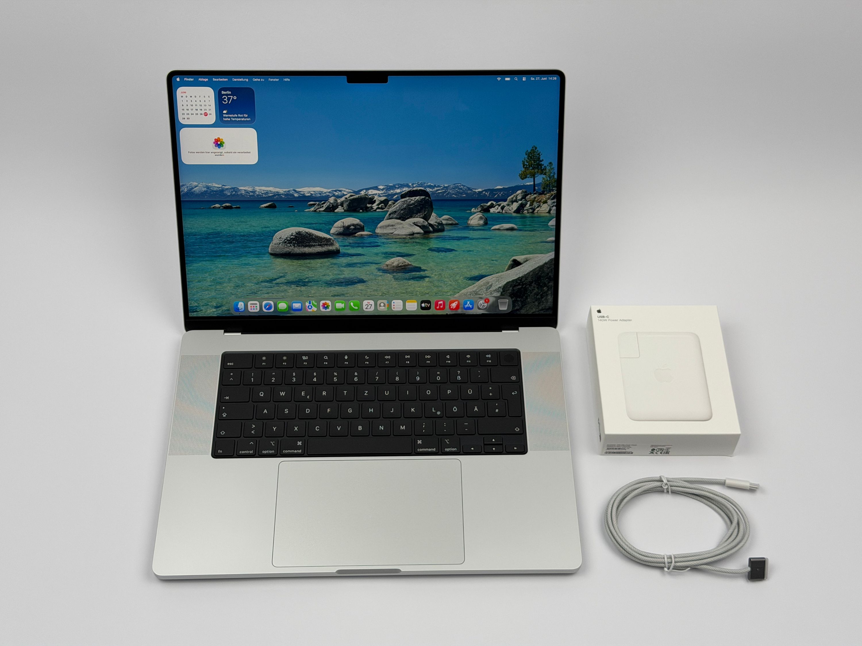 Apple MacBook Pro 16“ M1 MAX 10C CPU 24C GPU 512 GB SSD 32 GB Ram 2021 SILBER