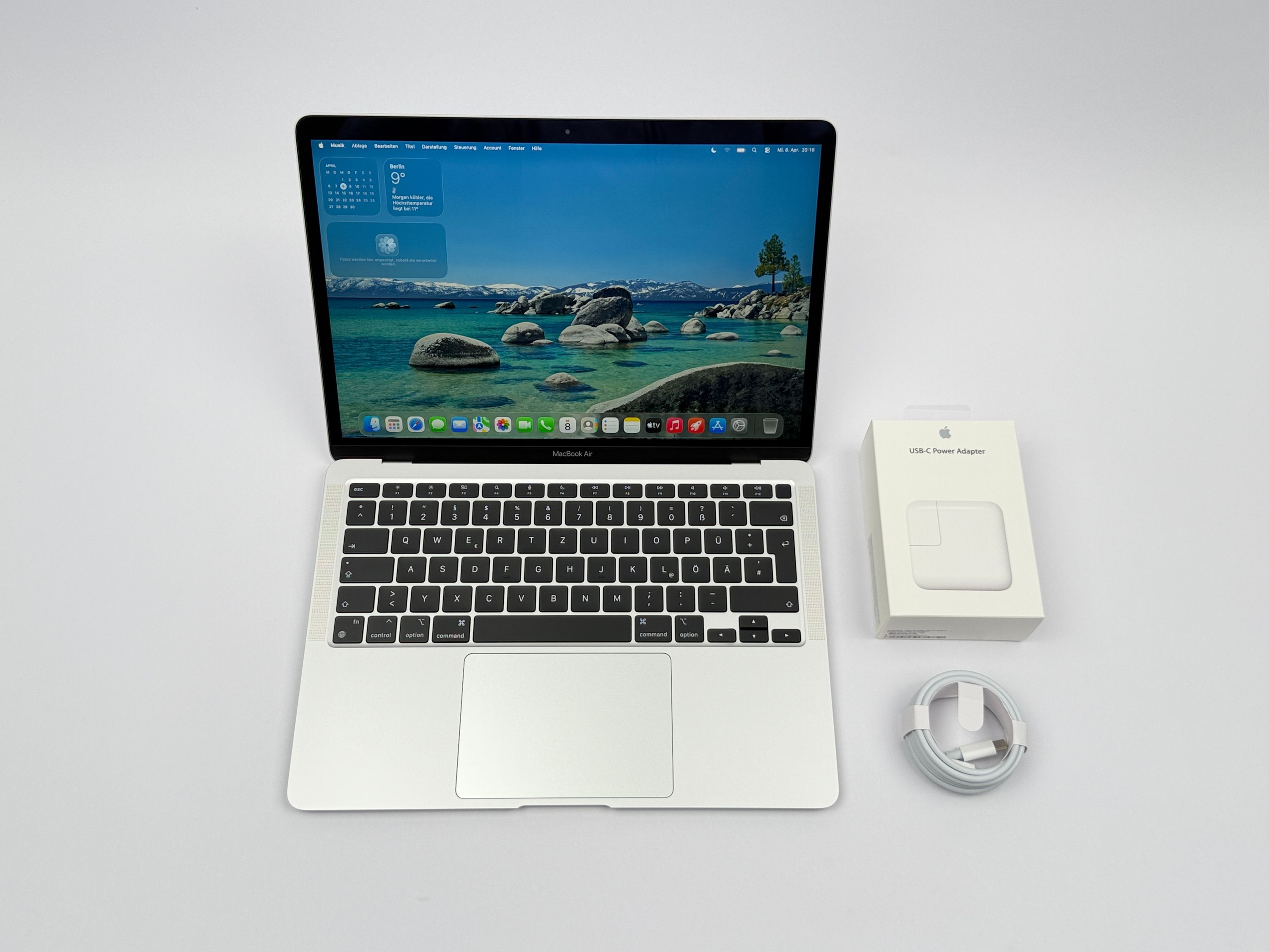 Apple MacBook Air 13,3“ M1 8C CPU 7C GPU 256 GB SSD 16 GB Ram 2020 Silber