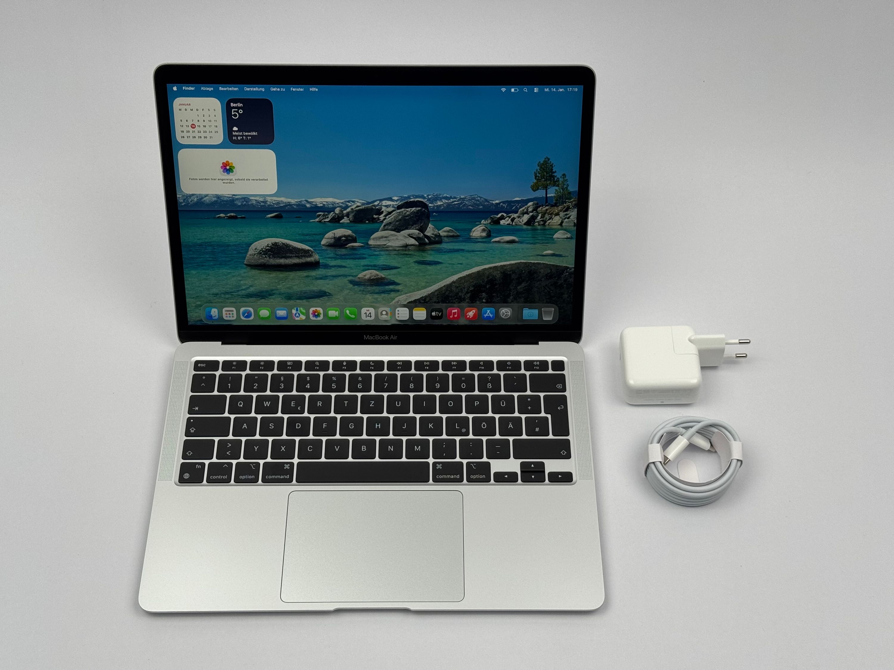 Apple MacBook Air 13,3“ M1 8C CPU 7C GPU 256 GB SSD 16 GB Ram 2020 Silber