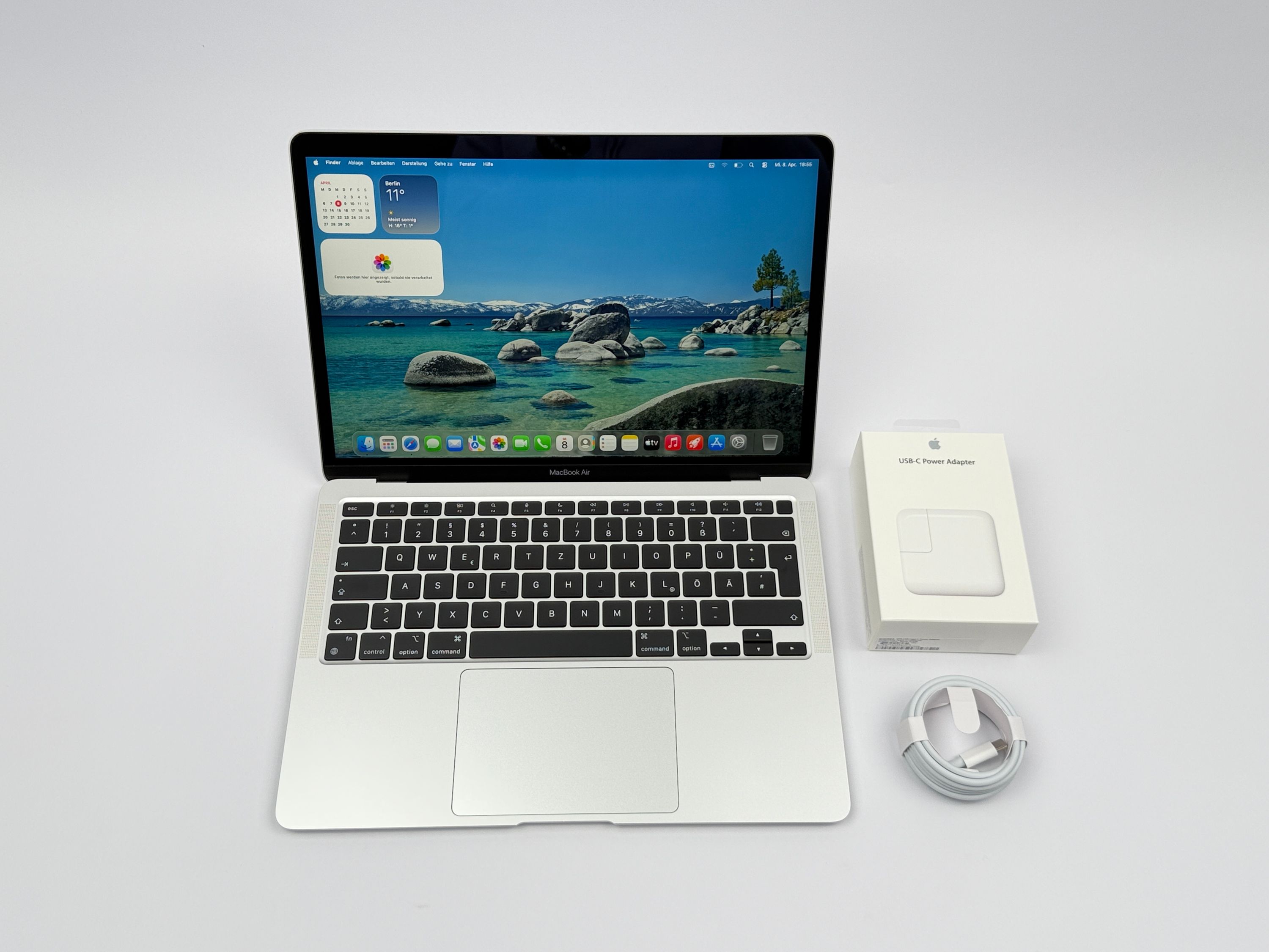 Apple MacBook Air 13,3“ M1 8C CPU 7C GPU 256 GB SSD 16 GB Ram 2020 Silber