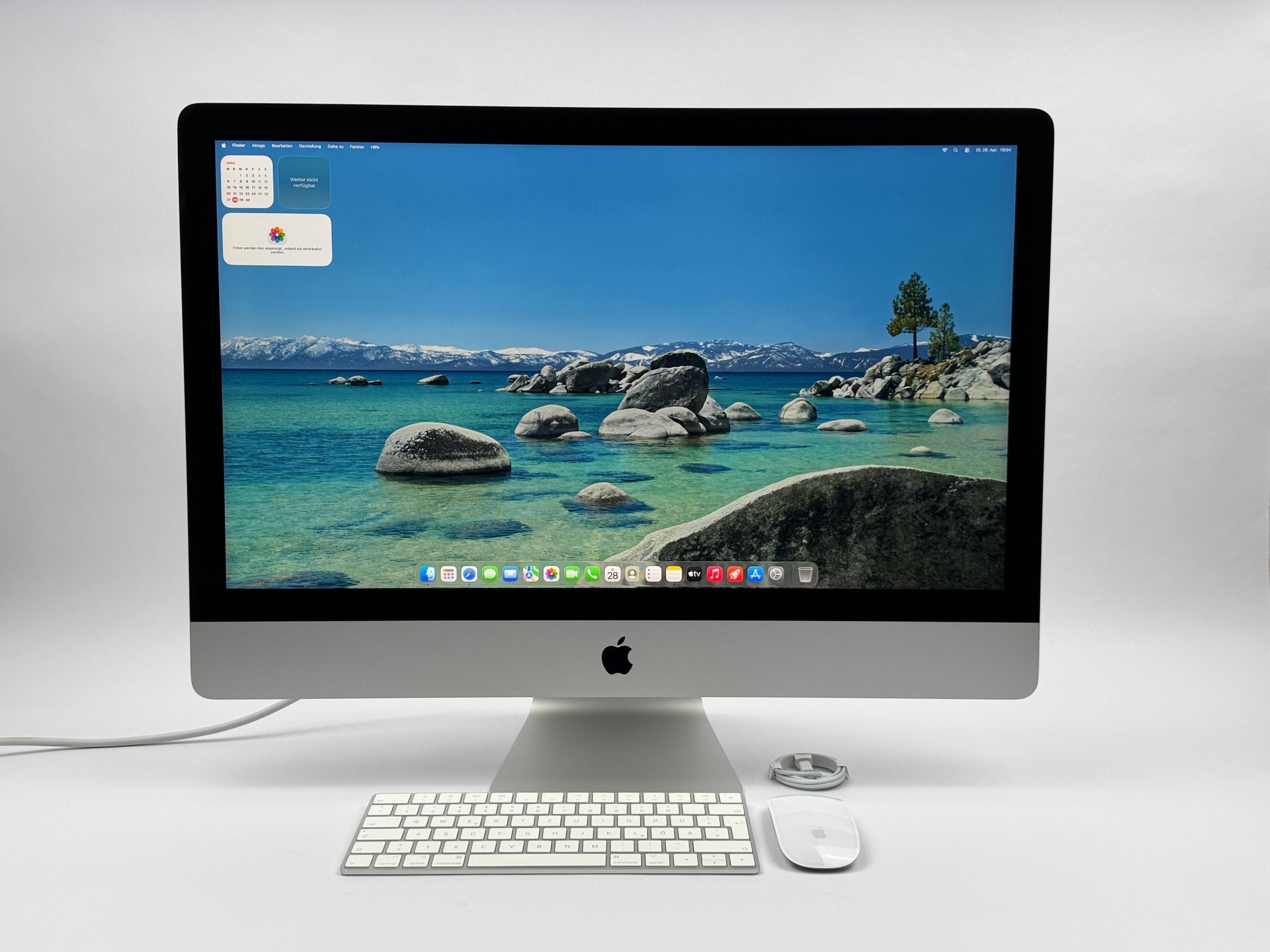 Apple iMac Retina 5K 27“ 8-Core i7 3,8 Ghz 64 GB Ram 1 TB SSD RP 5700 XT SILBER 2020