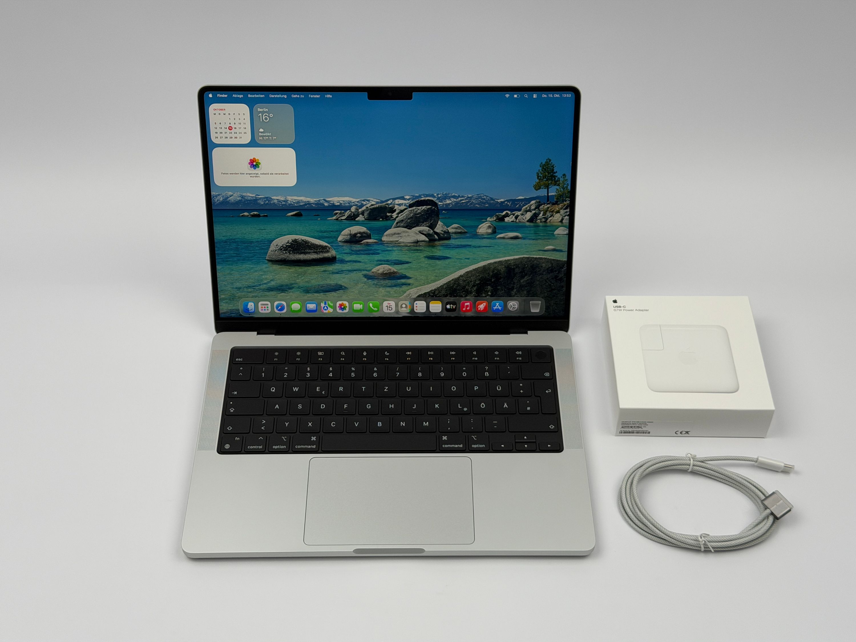 Apple MacBook Pro 14“ M1 PRO 8C CPU 14C GPU 512 GB SSD 16 GB Ram 2021 SILBER