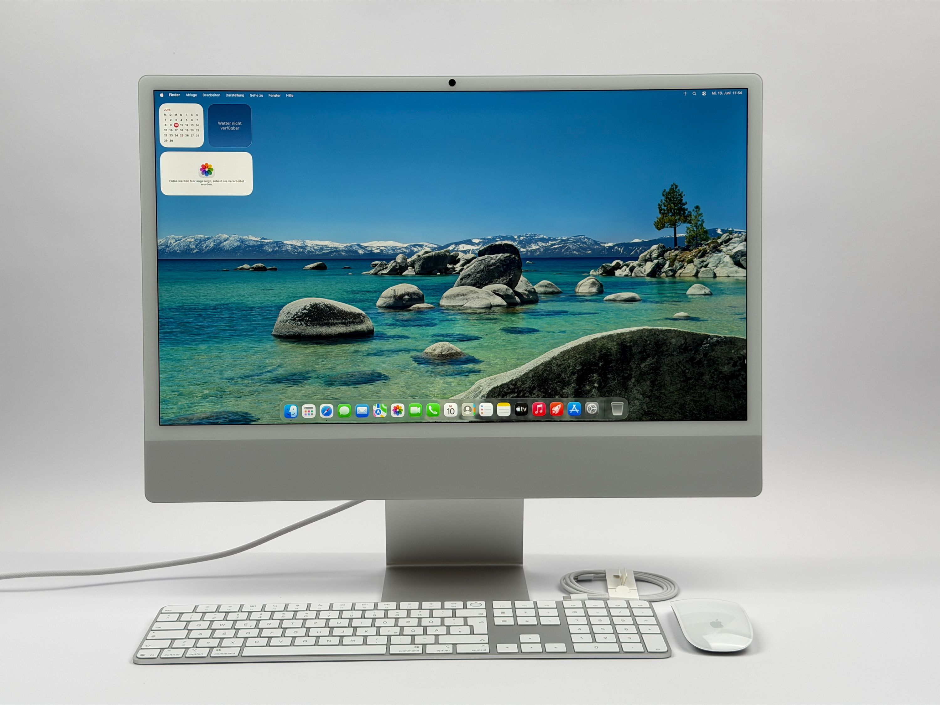 Apple iMac 24" M4 10-Core CPU 10-Core GPU 16 GB RAM 512 GB SSD SILBER 2024