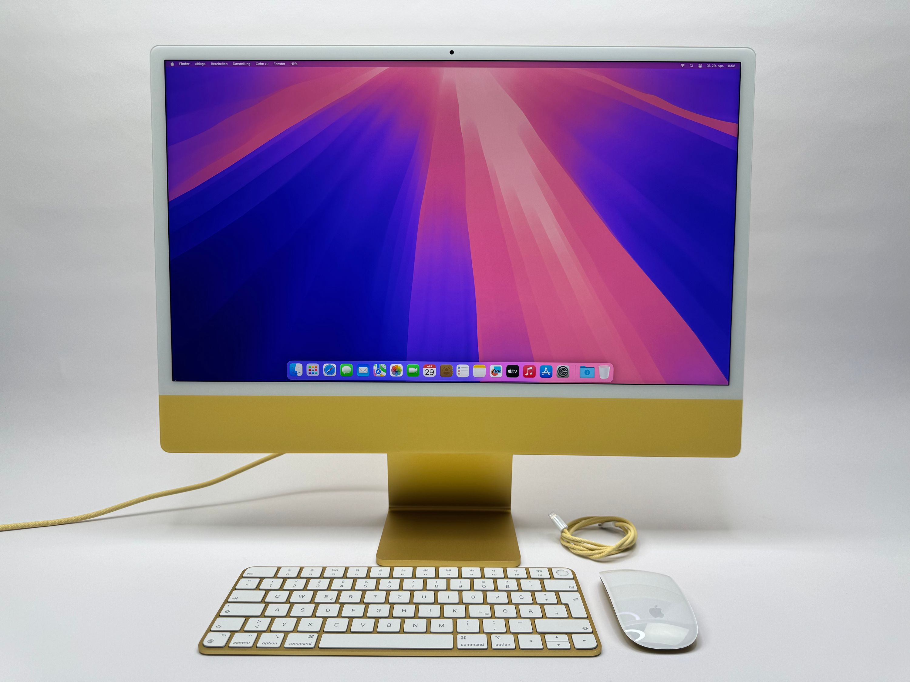 Apple iMac 24“ M1 8-Core CPU 8-Core GPU 16 GB RAM 512 GB SSD gelb