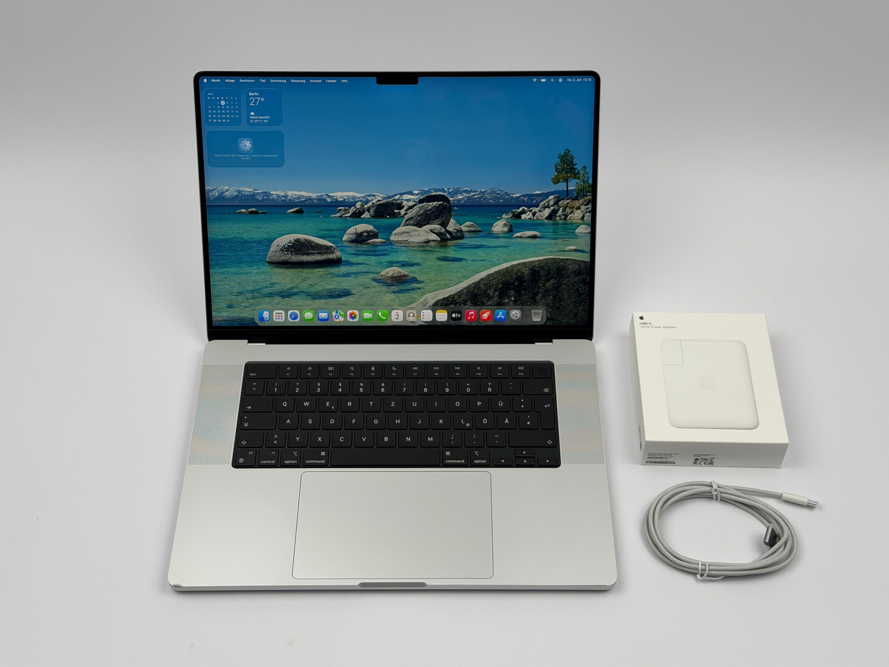 Apple MacBook Pro 16“ M1 MAX 10C CPU 24C GPU 512 GB SSD 32 GB Ram 2021 SILBER