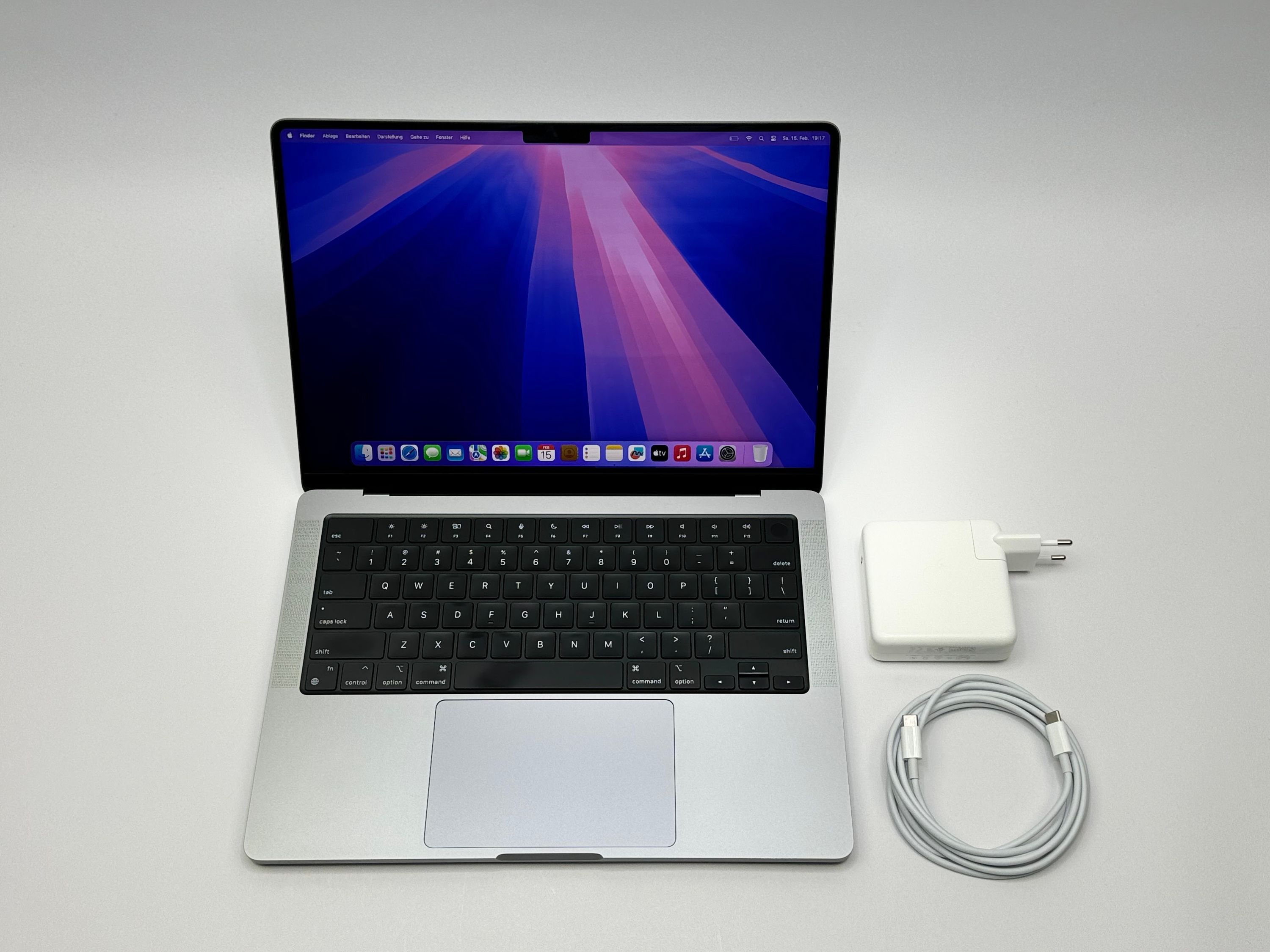 Apple MacBook Pro 14“ M1 PRO 8C CPU 14C GPU 512 GB SSD 16 GB Ram 2021 SPACE GREY QWERTY