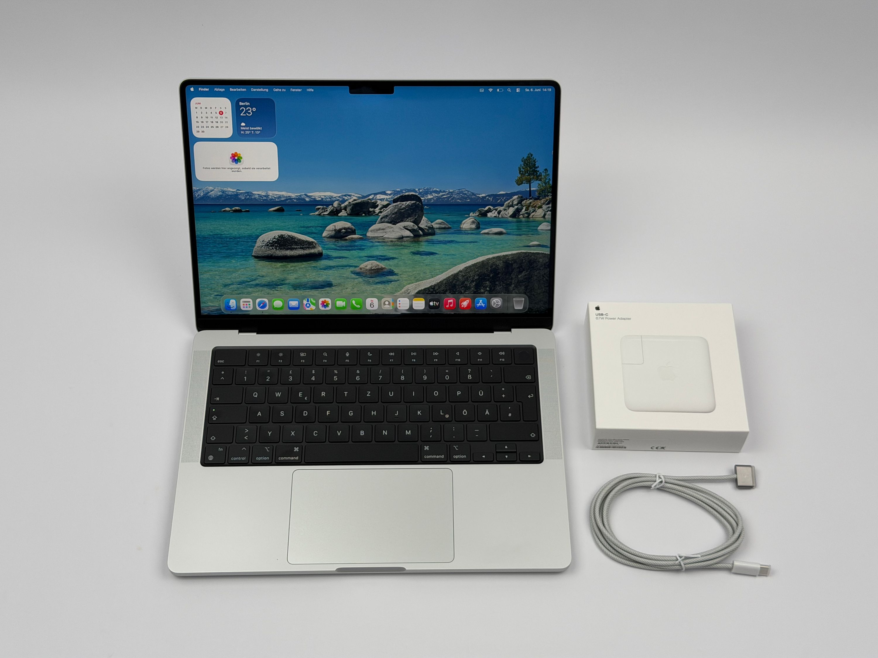 Apple MacBook Pro 14“ M2 PRO 10C CPU 16C GPU 512 GB SSD 16 GB Ram 2023 SILBER