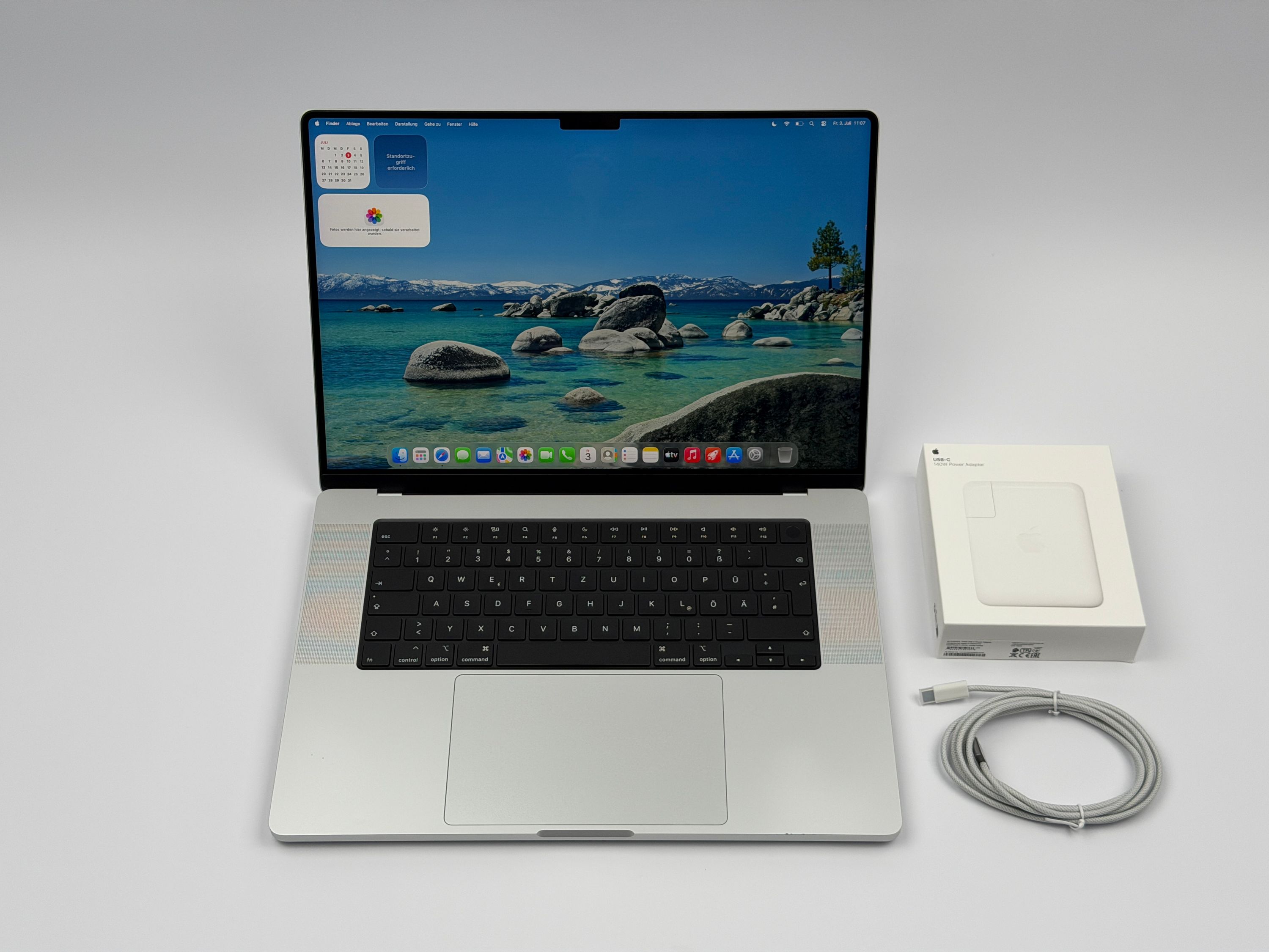 Apple MacBook Pro 16“ M1 MAX 10C CPU 24C GPU 512 GB SSD 32 GB Ram 2021 SILBER