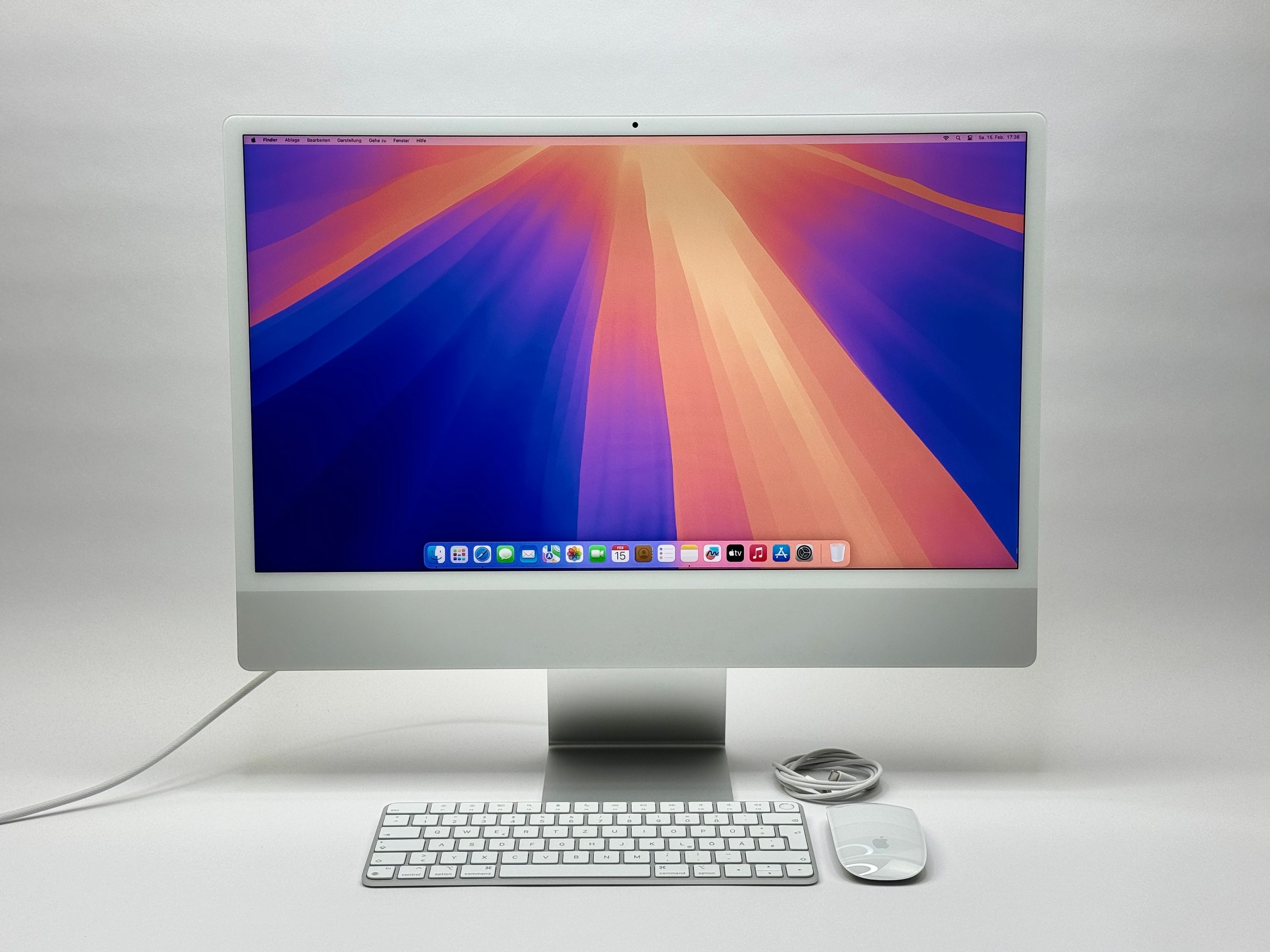 Apple iMac 24“ M1 8-Core CPU 8-Core GPU 16 GB RAM 2 TB SSD silber 2021