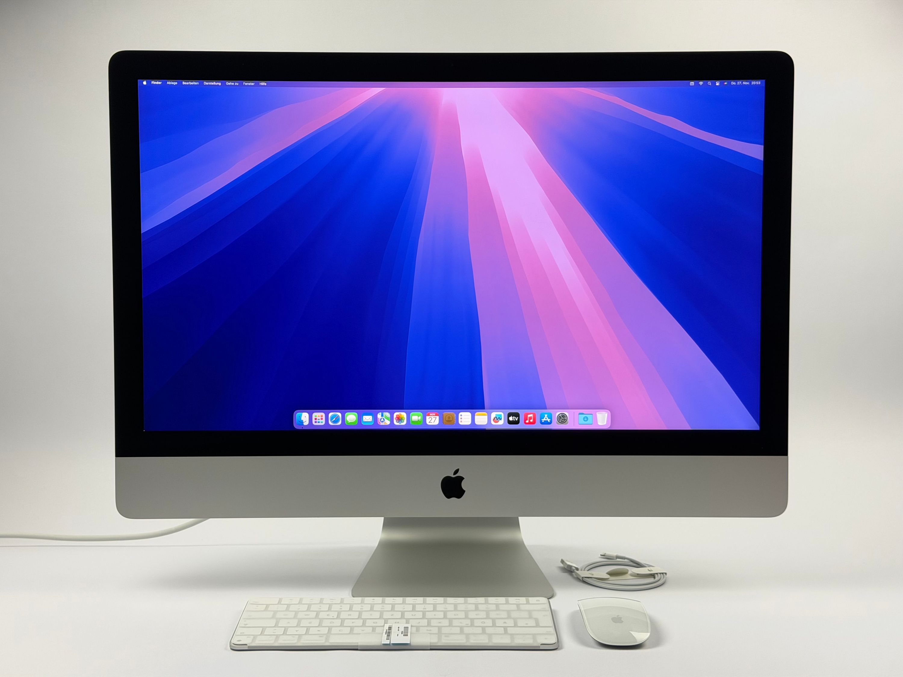 Apple iMac Retina 5K 27“ 10-Core i9 3,6 Ghz 64 GB Ram 2 TB SSD RP 5700 XT SILBER 2020