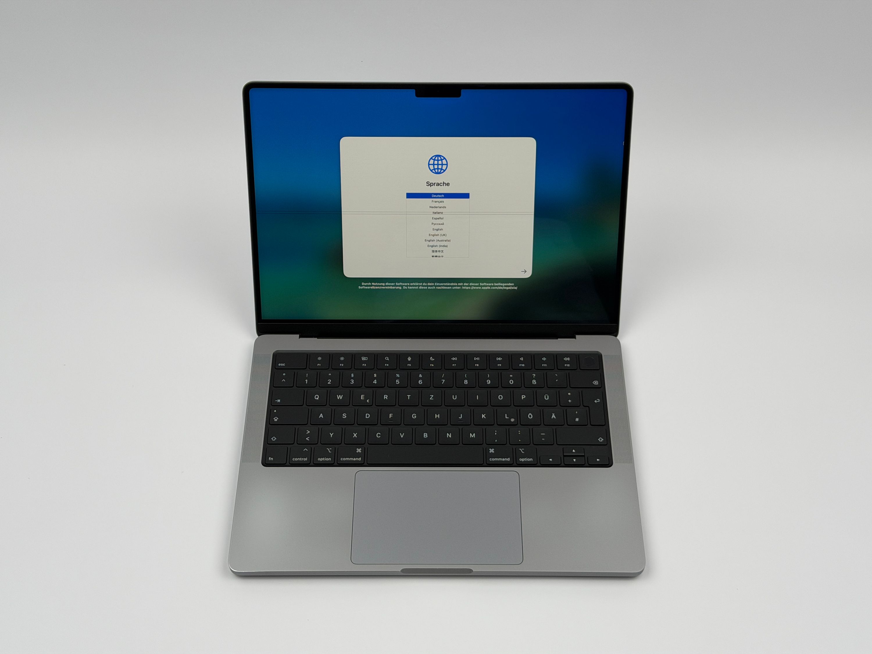 Apple MacBook Pro 14“ M1 PRO 8C CPU 14C GPU 512 GB SSD 16 GB Ram 2021 SPACE GREY DISPLAYSCHADEN