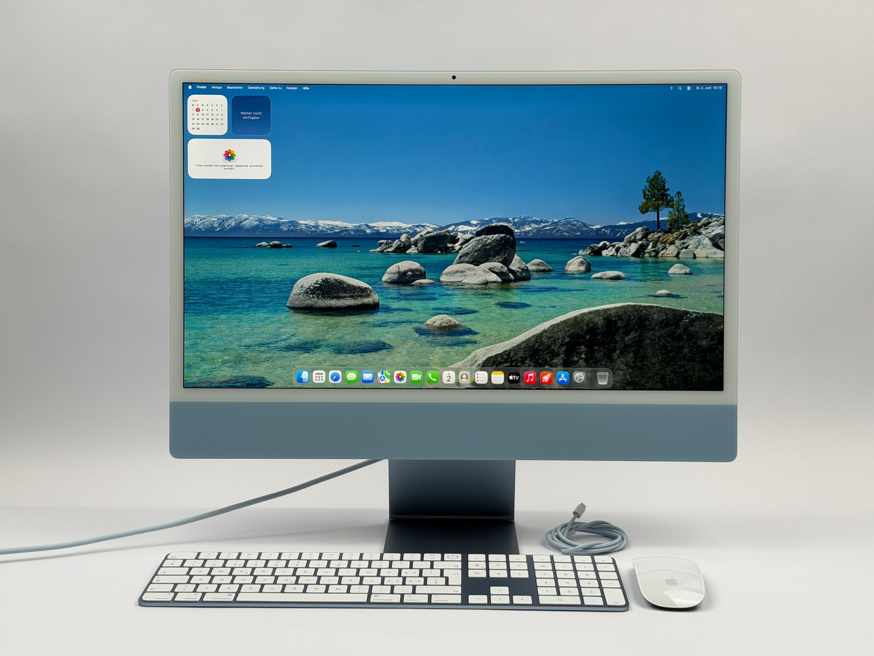 Apple iMac 24" M1 8-Core CPU 8-Core GPU 16 GB RAM 512 GB SSD blau